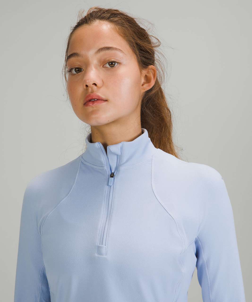 It's Rulu Run Cropped Half-Zip, Pink Puff