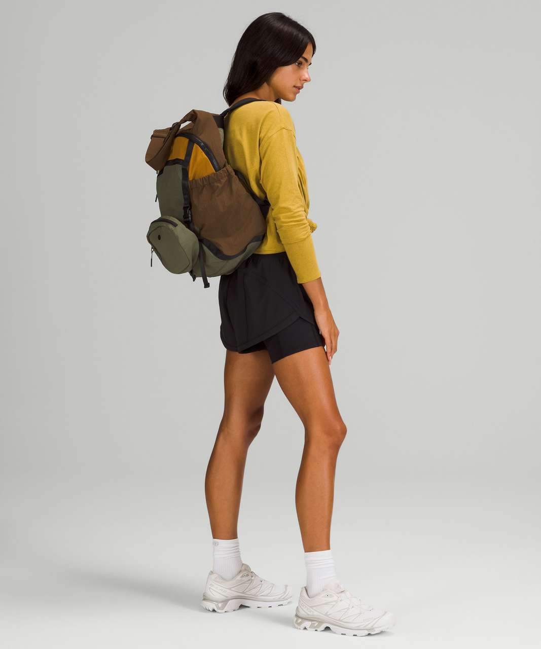 Lululemon Pack and Go Backpack - Green Fern / True Navy / Silver