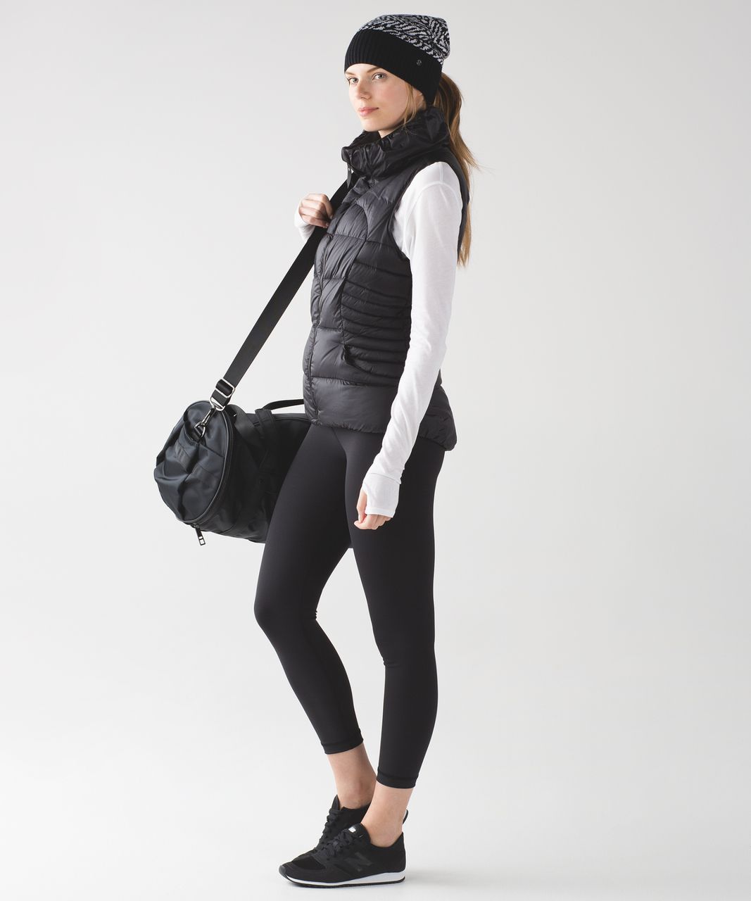 Lululemon Mantra Toque - Trax White Black