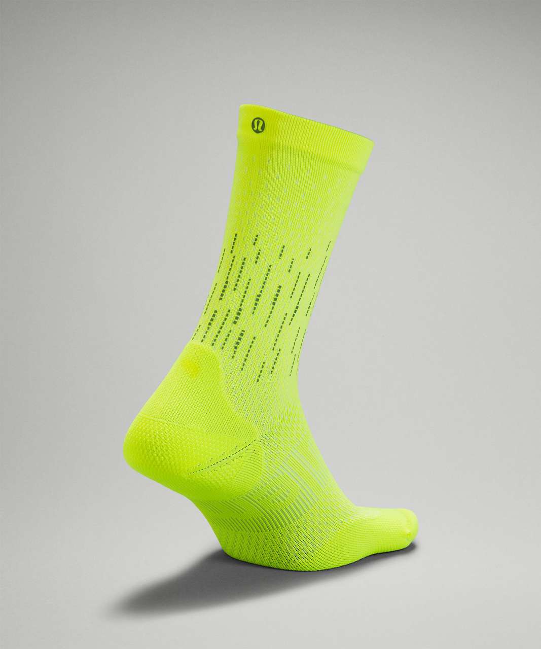 Lululemon Power Stride Crew Sock *Reflective - Highlight Yellow (Second  Release) - lulu fanatics