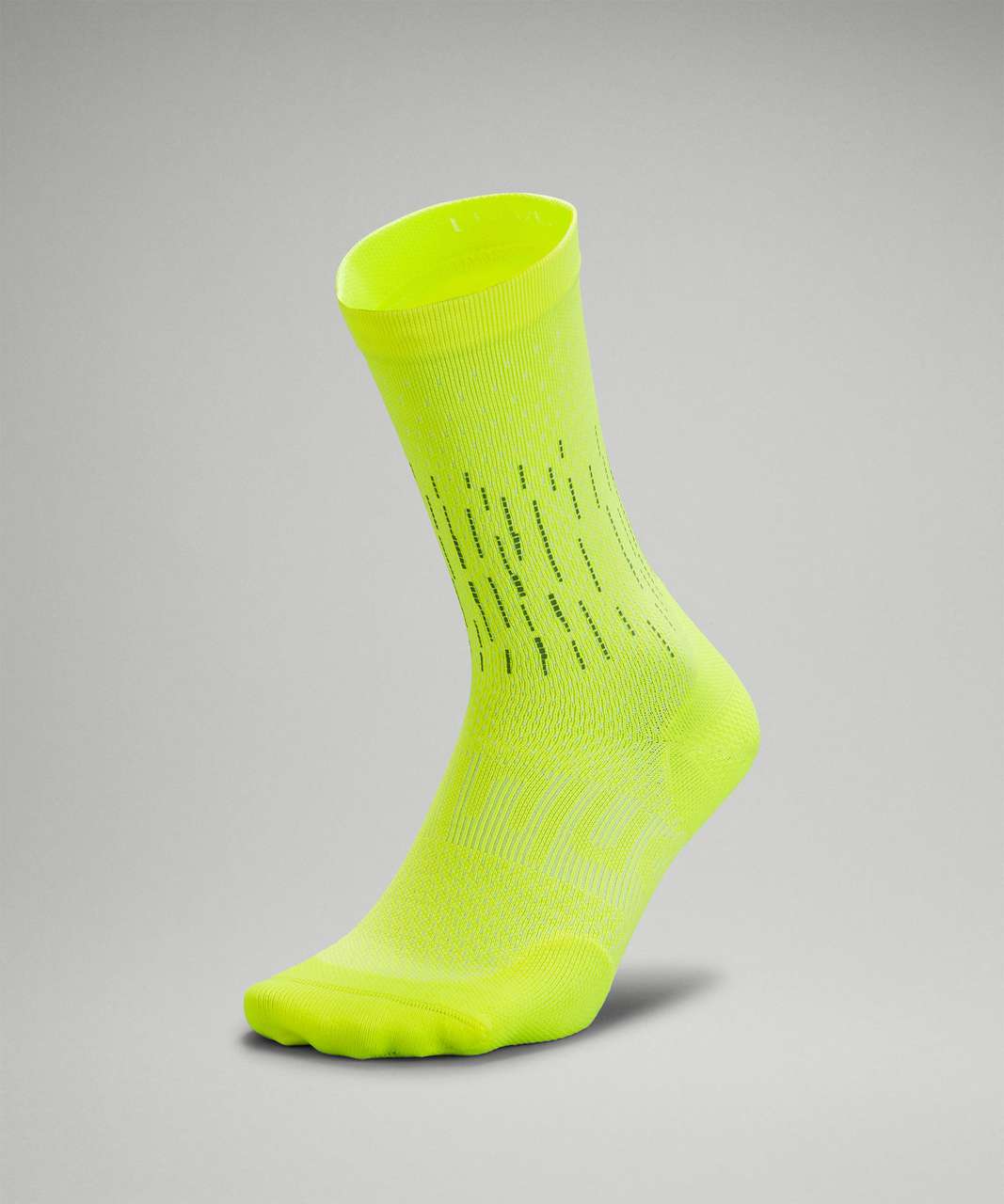 Lululemon Power Stride Crew Sock *Reflective - Highlight Yellow (Second Release)