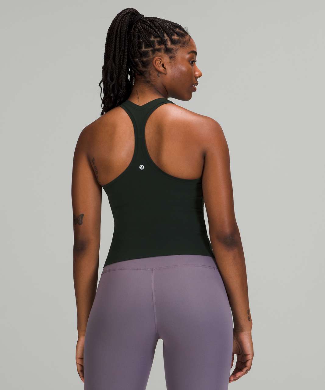 Lululemon Tank Tops For Sales - Everglade Green Womens Cool RB Short Tank  Nulu