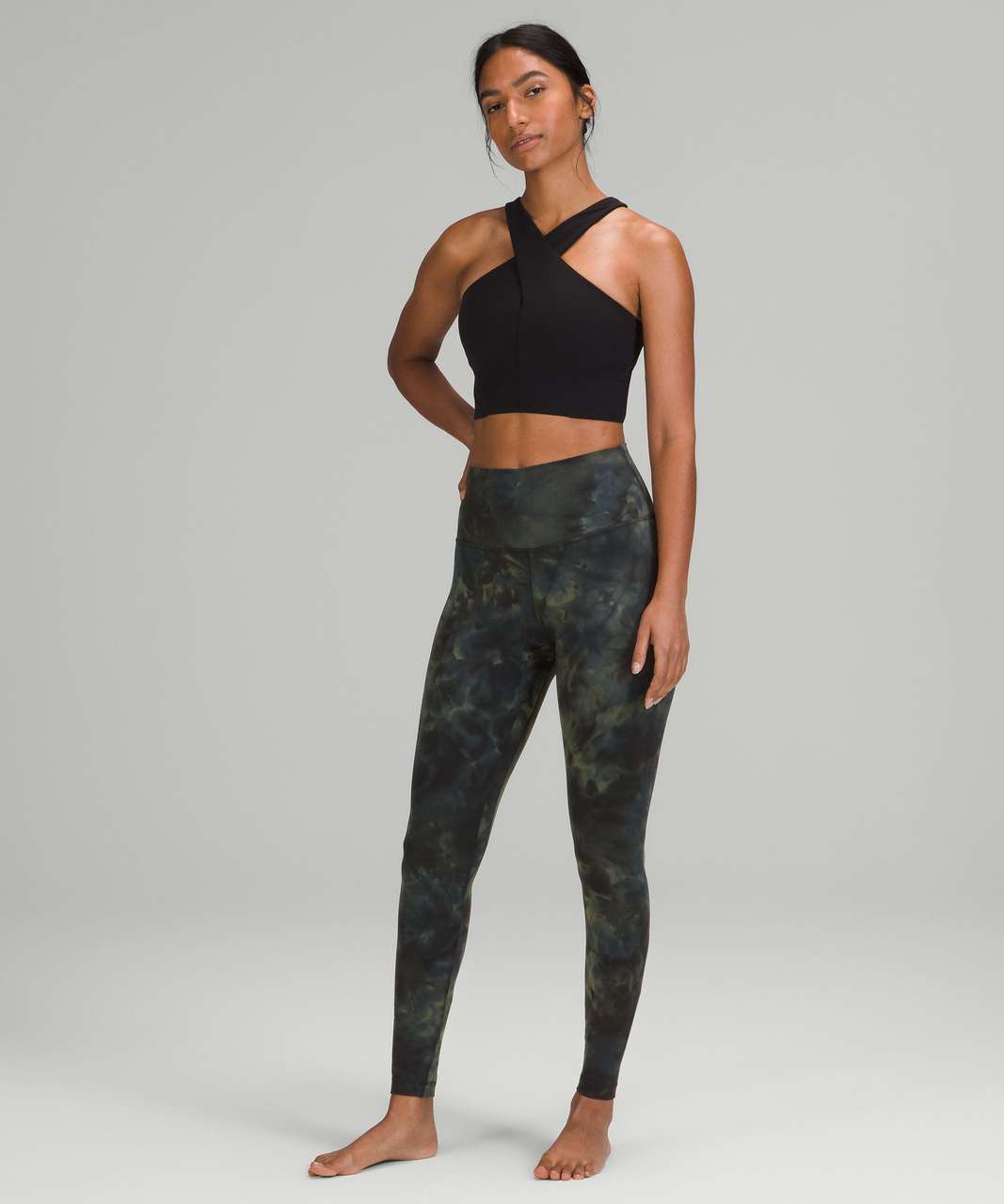 Lululemon Align High-Rise Pant 28" - Diamond Dye Graphite Grey Bronze Green