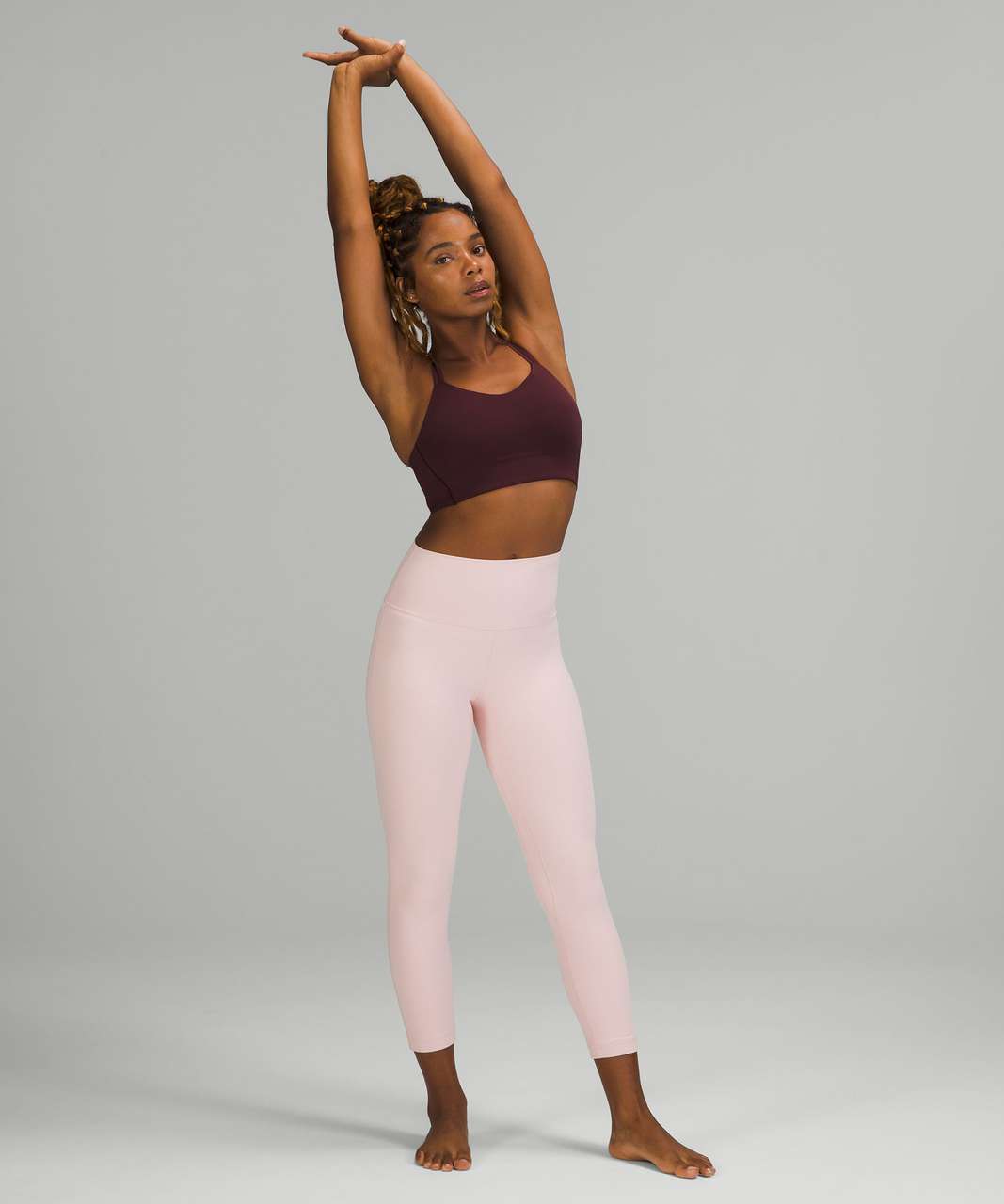 Lululemon Align Ribbed High-Rise Crop 23 - Flush Pink - lulu fanatics