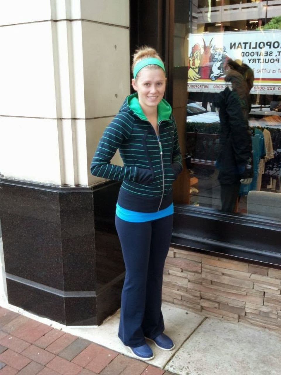 Lululemon Scuba Hoodie *Stretch (Lined Hood) - Slalom Stripe Printed  Inkwell / Green Bean / Inkwell - lulu fanatics