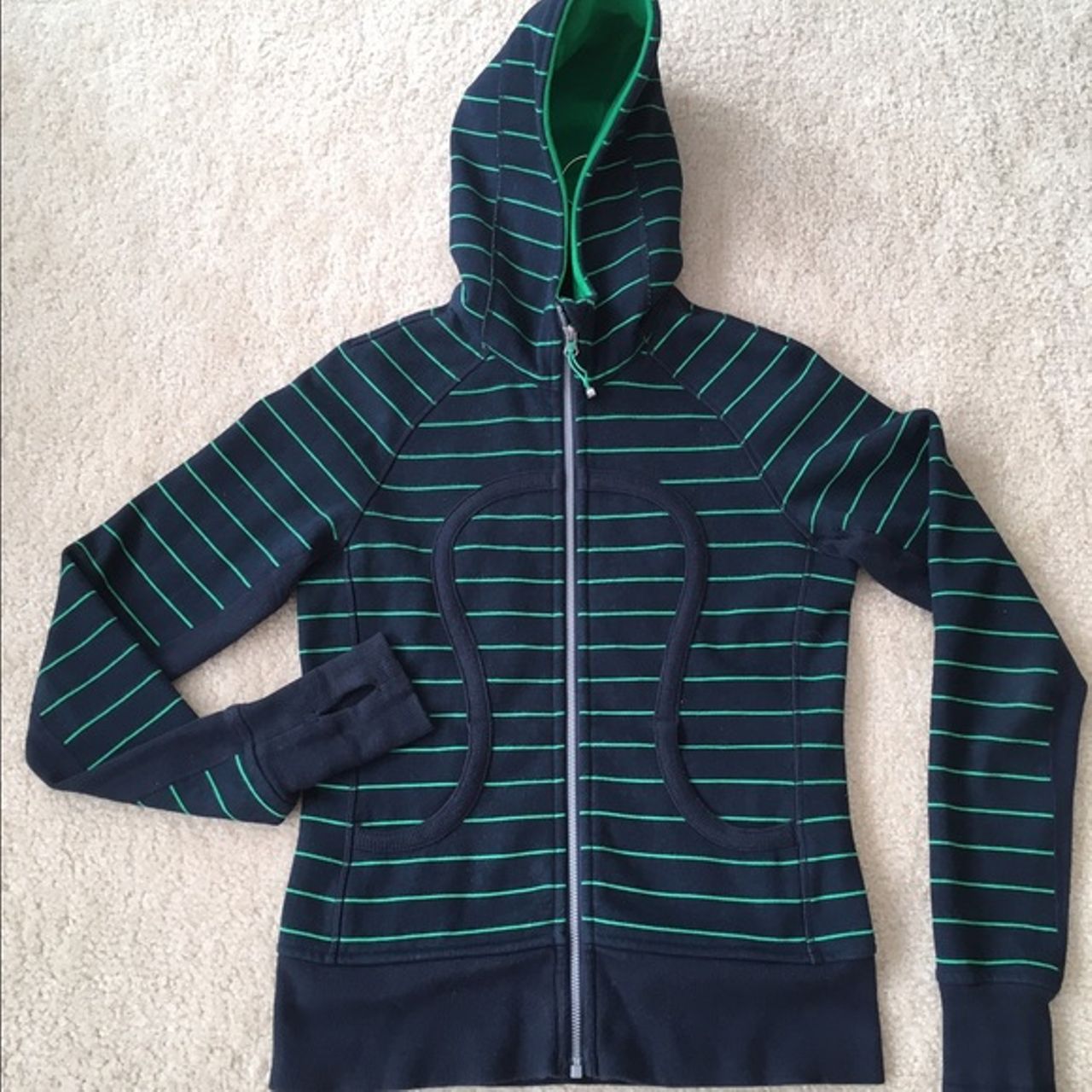 Lululemon Scuba Hoodie *Stretch (Lined Hood) ~ Green Bean/Hyper