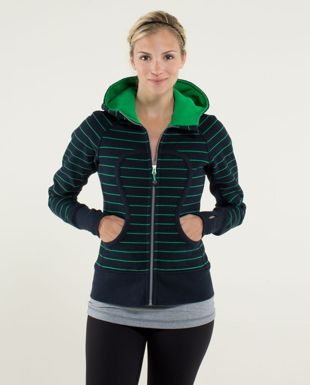 lululemon striped scuba hoodie