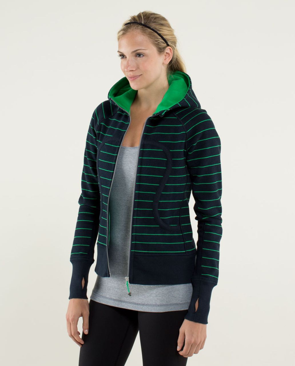 Lululemon Scuba Hoodie *Stretch (Lined Hood) - Slalom Stripe Printed ...