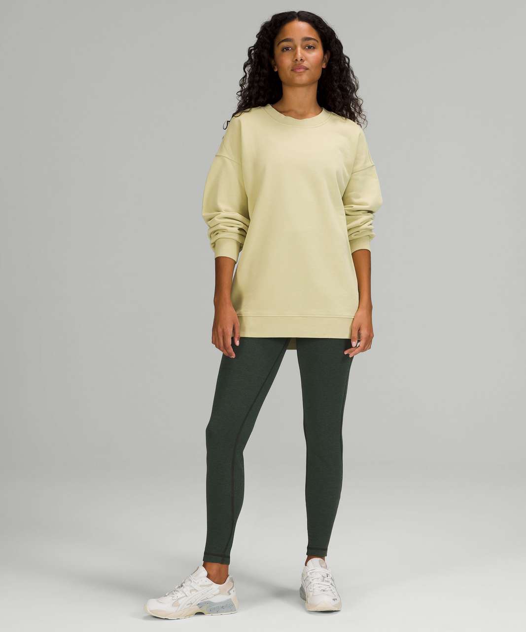 Lululemon Perfectly Oversized Crew - Dew Green - lulu fanatics