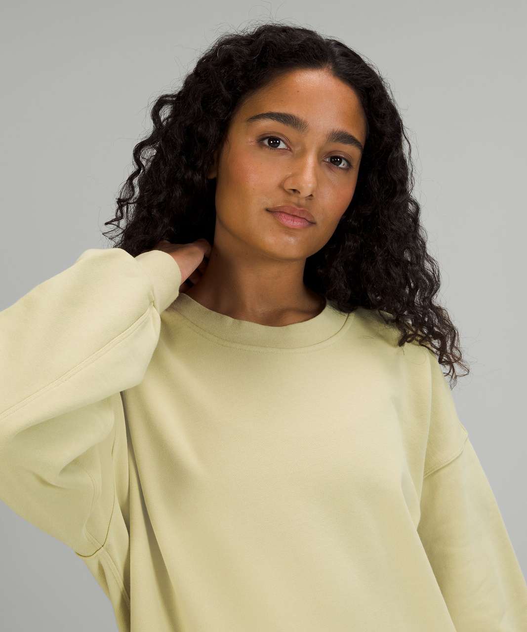 Lululemon Perfectly Oversized Crew - Dew Green - lulu fanatics