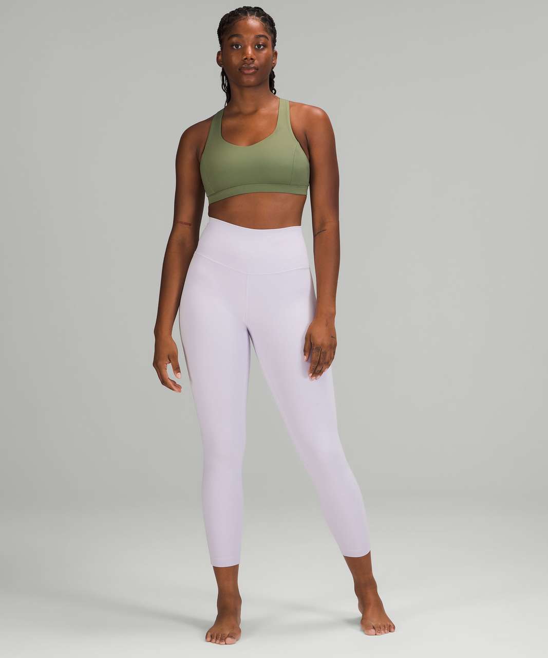 Lululemon Free to Be Serene Bra *Light Support, C/D Cup - Green Twill