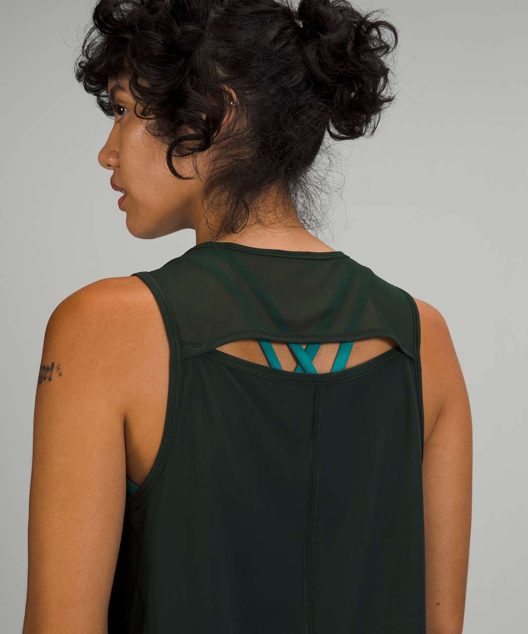 Lululemon Sculpt Tank Top - Rainforest Green - lulu fanatics