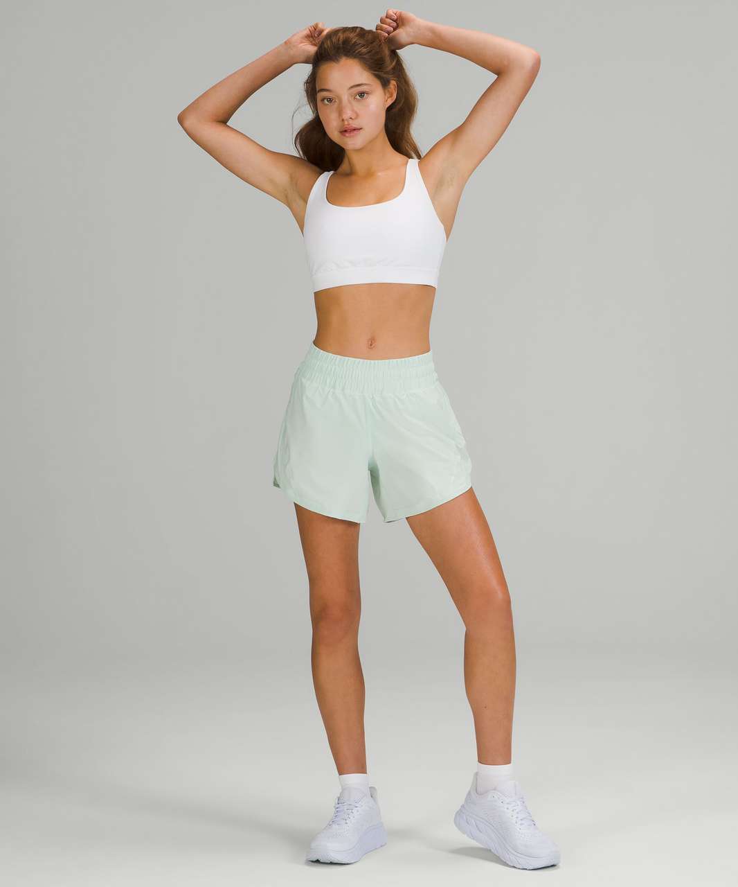 Lululemon Track That Mid-Rise Lined Short 5 - Delicate Mint