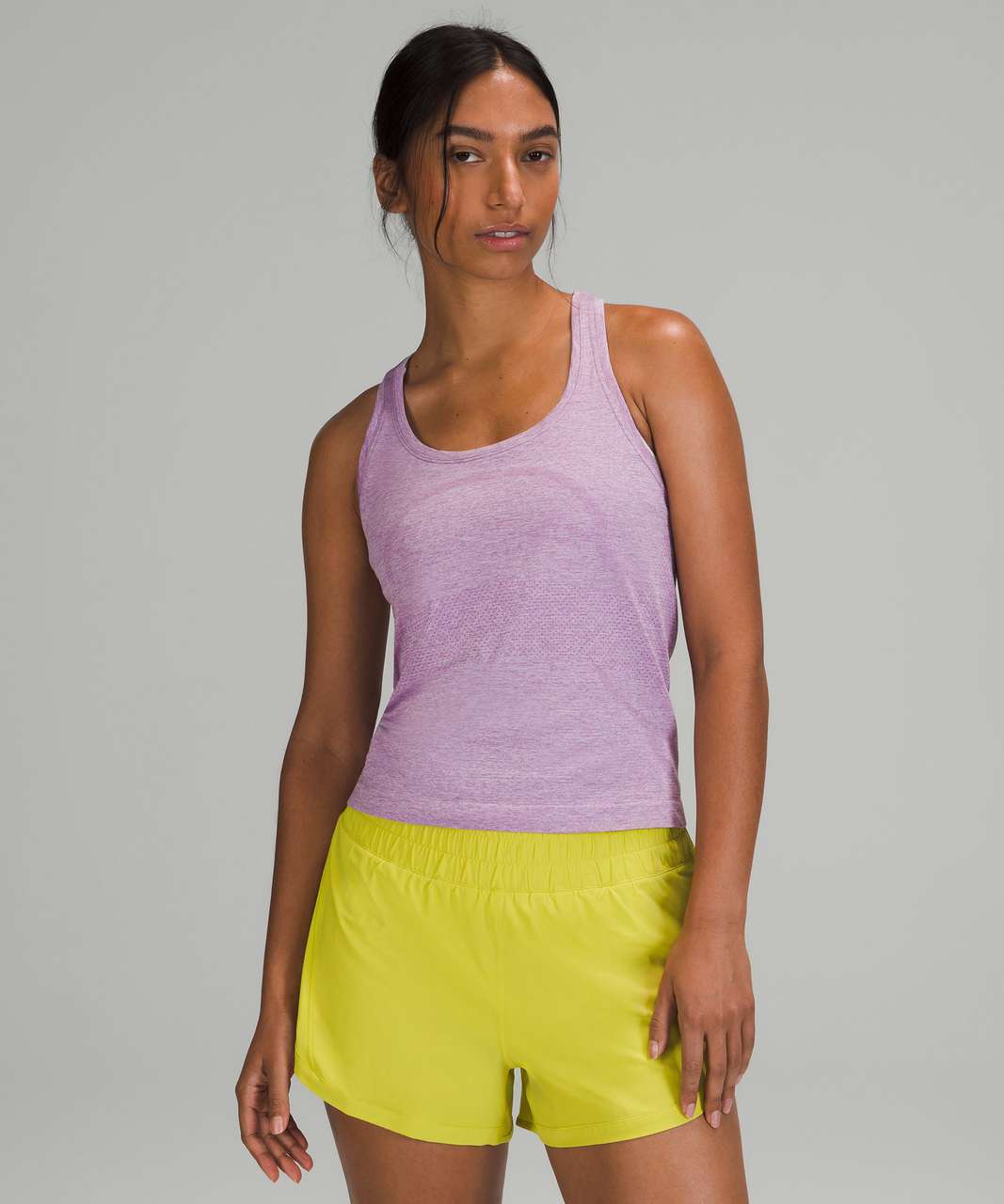 Lululemon Womens Raceback Tank Tops Yellow Green Purple Size 2 Lot