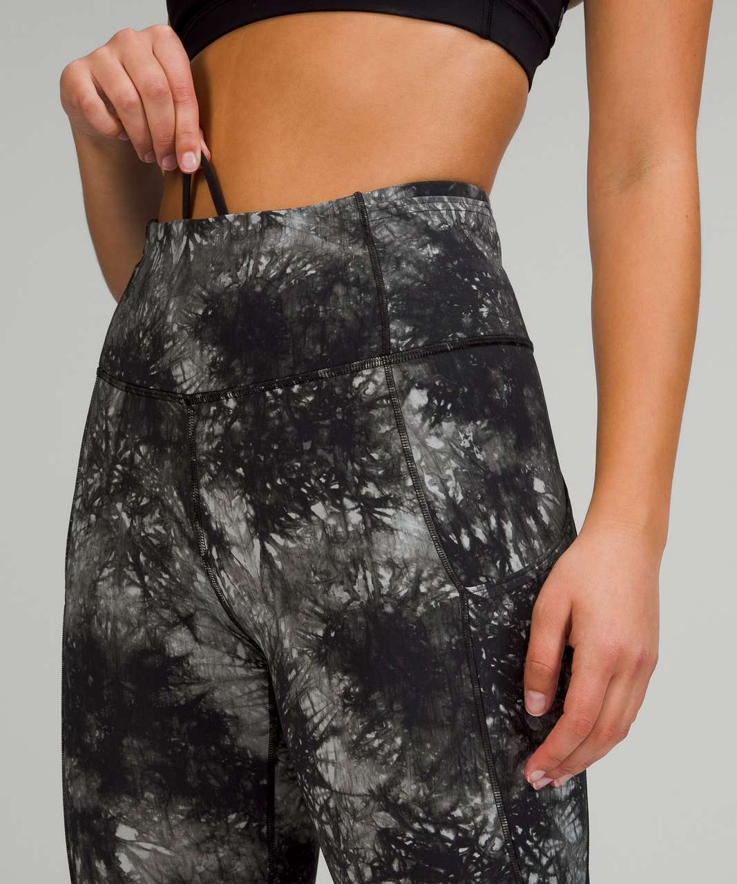 Lululemon Fast and Free High-Rise Crop 23 - Ink Vapor Ice Grey Multi -  lulu fanatics