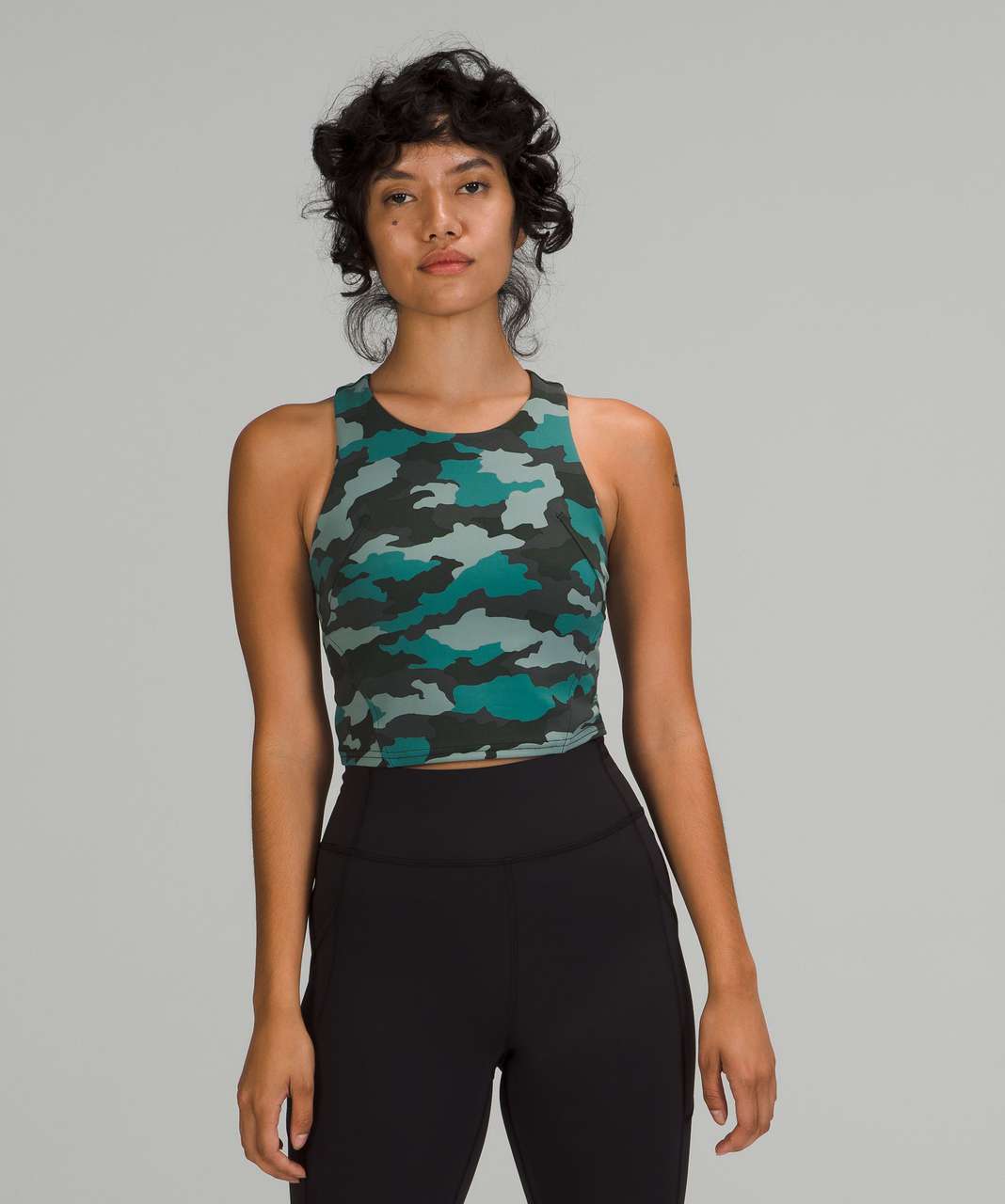 Lululemon Invigorate Training Tank Top - Heritage 365 Camo Tidewater Teal Multi