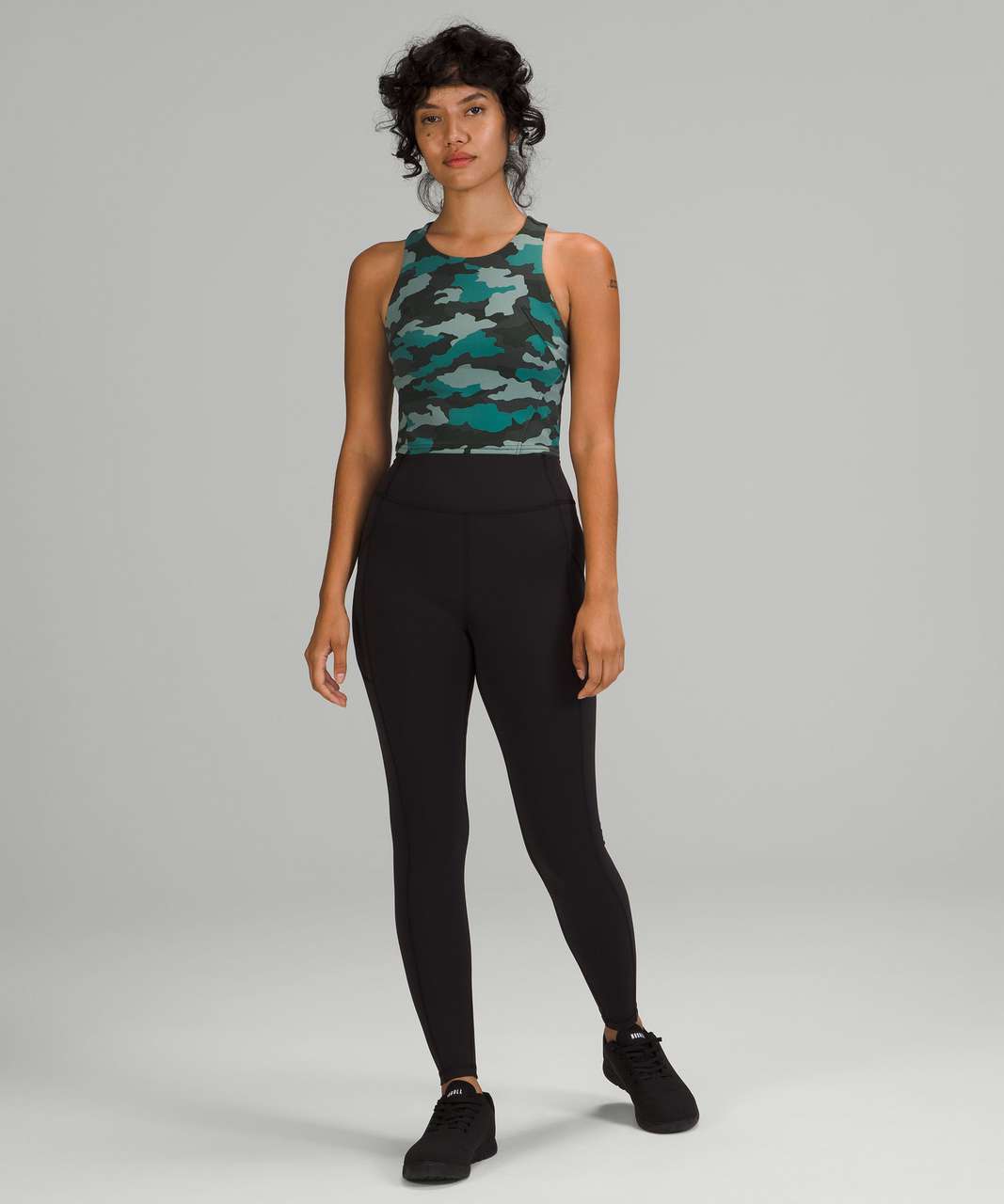 Lululemon Invigorate Training Tank Top - Heritage 365 Camo Tidewater Teal  Multi - lulu fanatics