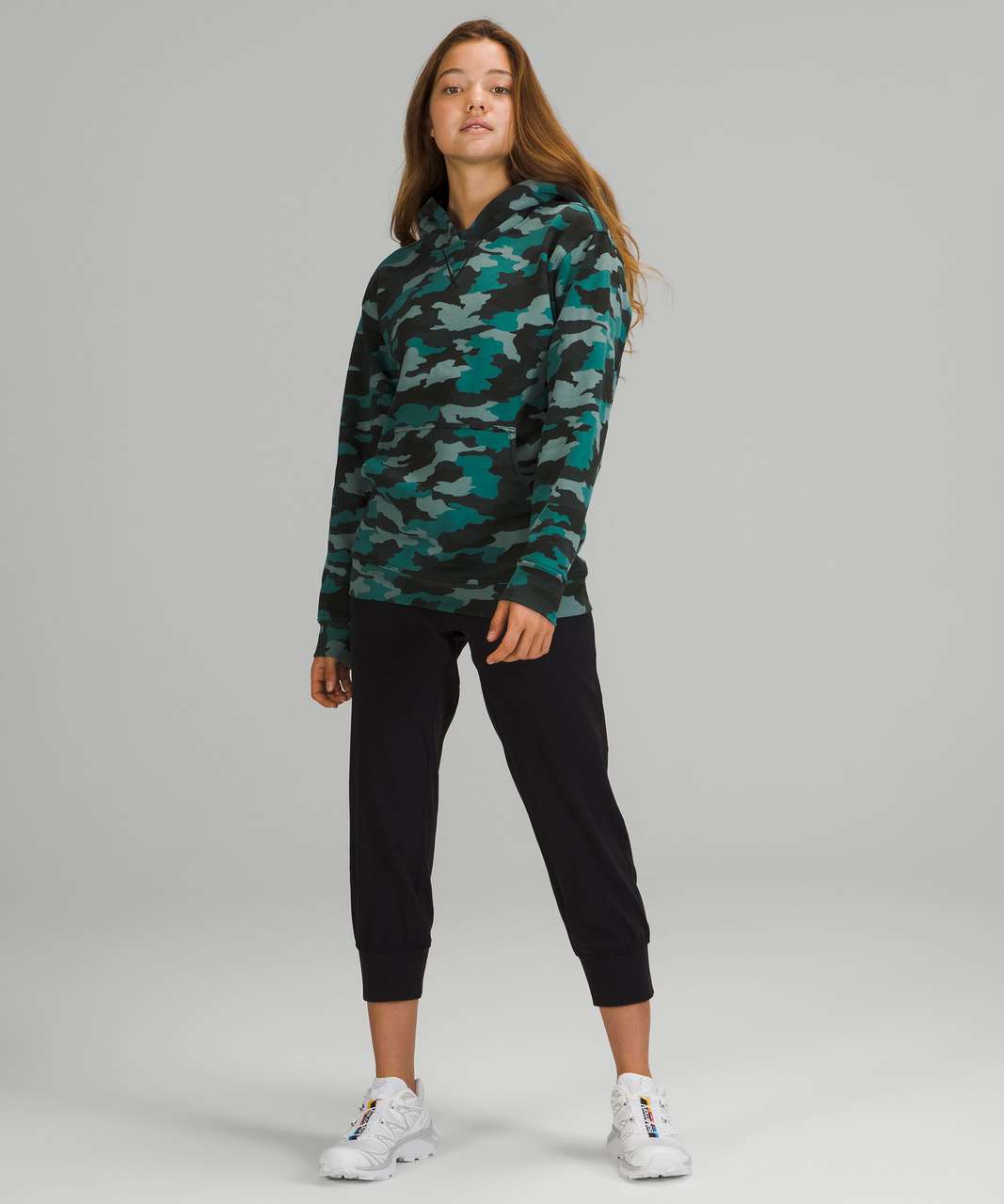 Lululemon All Yours Hoodie *Fleece - Heritage 365 Camo Tidewater Teal Multi