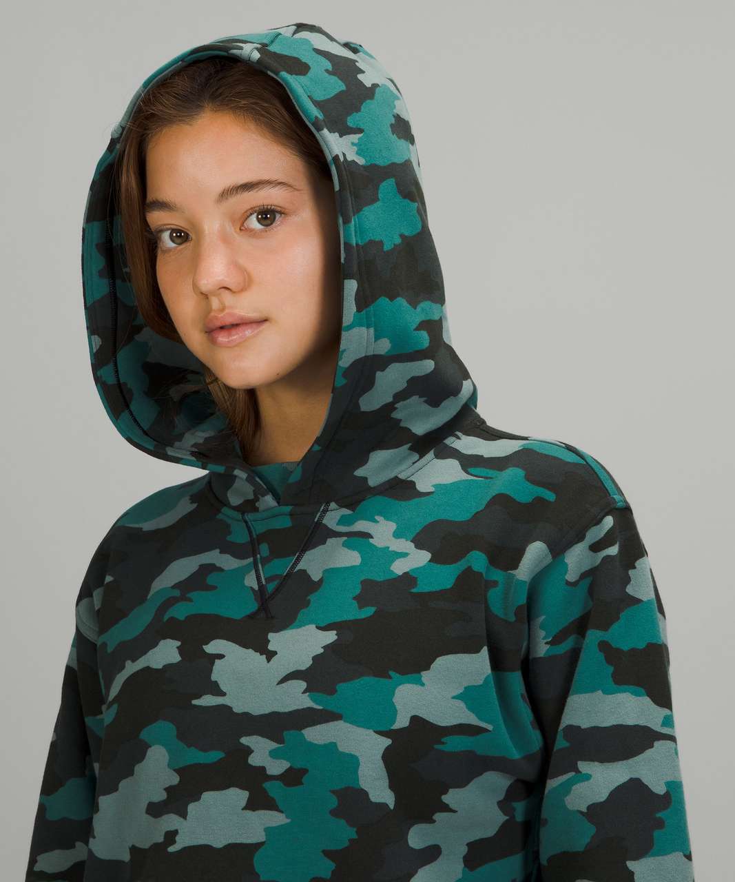 Lululemon All Yours Hoodie *Fleece - Heritage 365 Camo Tidewater Teal Multi