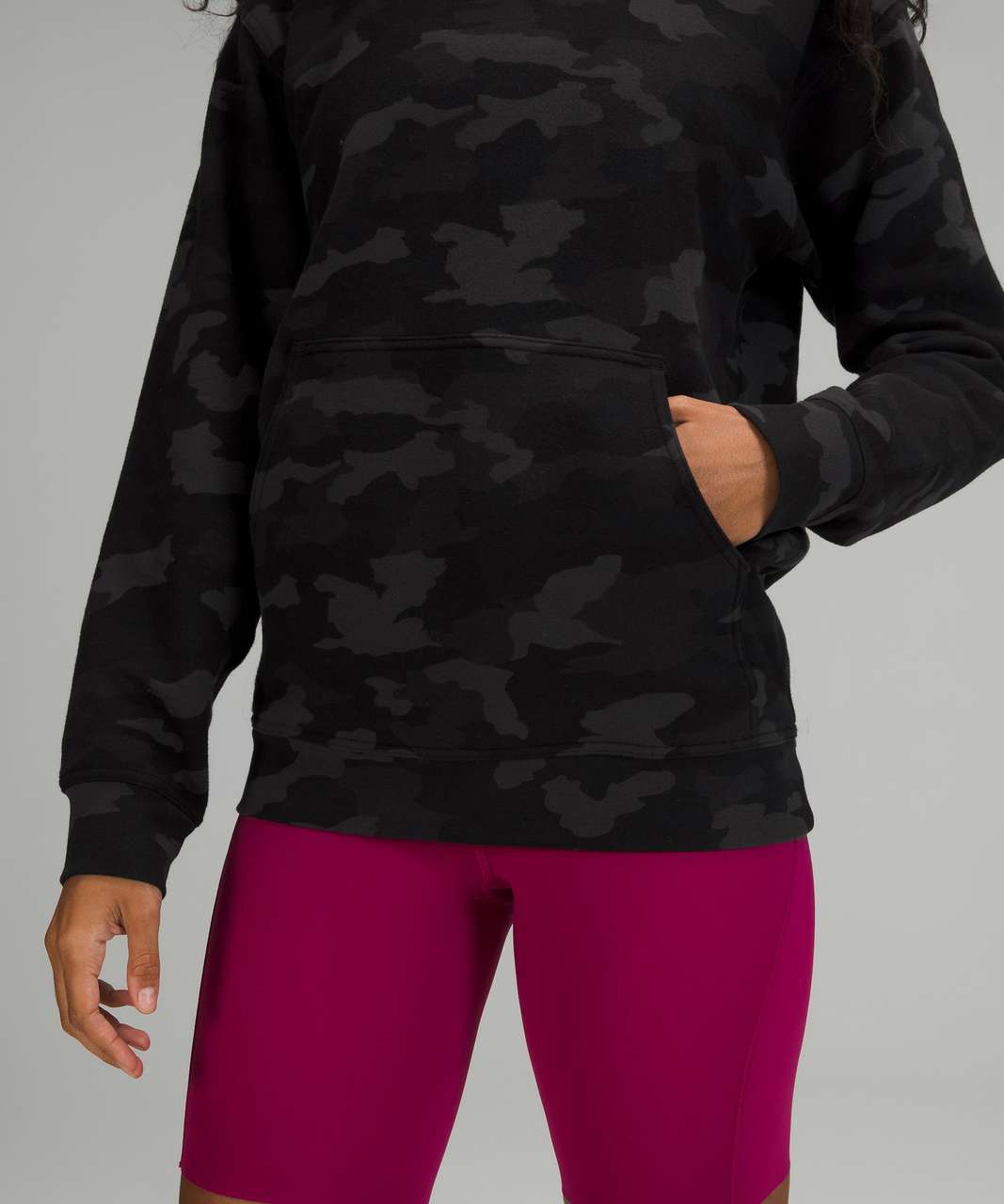 Lululemon Heritage 365 Camo Deep Coal Black All Yours Pullover Hoodie Size  6