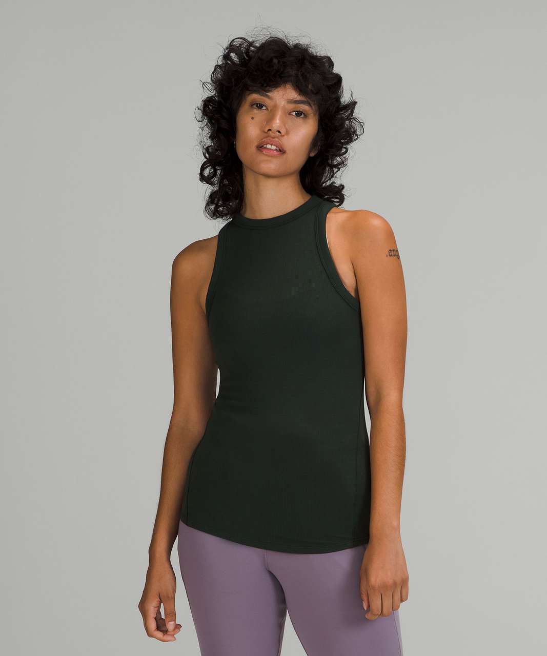 Lululemon Hold Tight Crewneck Tank Top - Rainforest Green - lulu fanatics