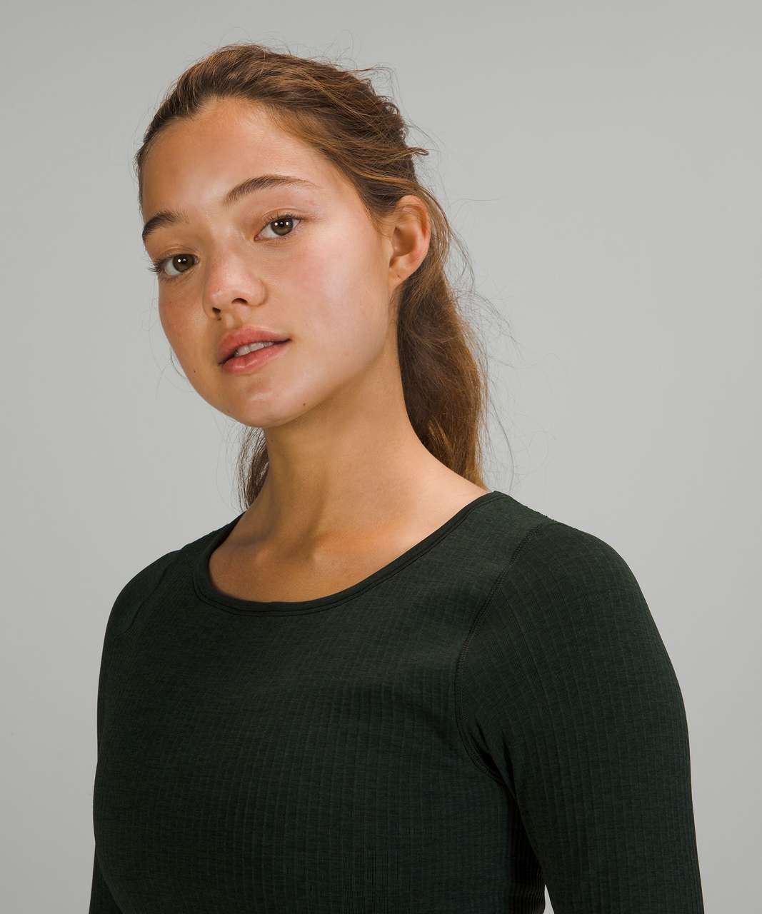 Lululemon Ebb to Street Long Sleeve - Rainforest Green