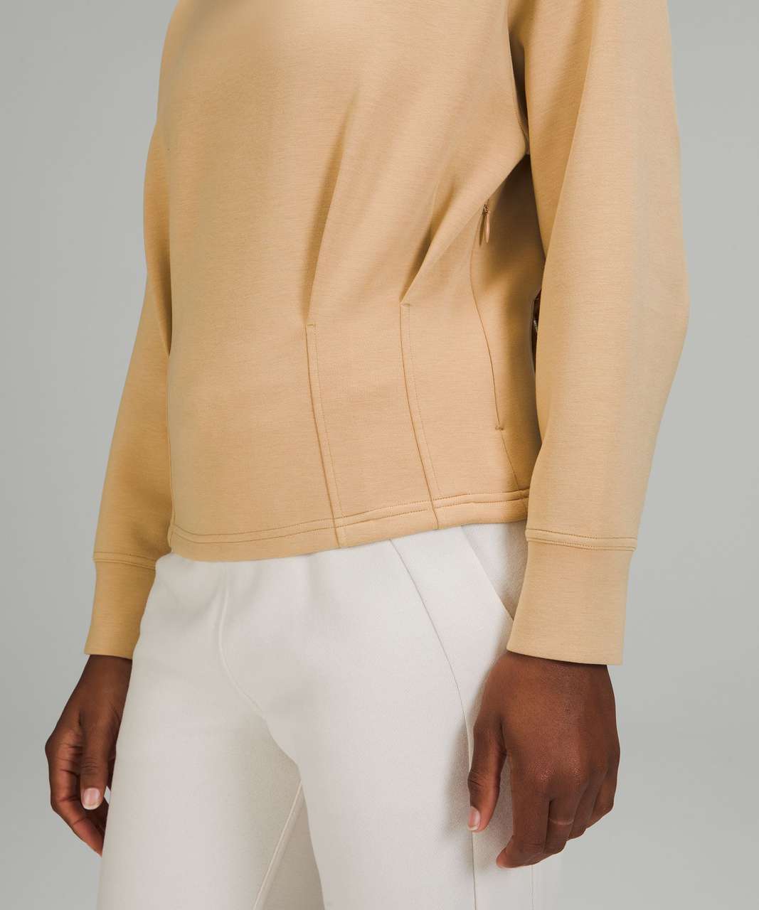 Lululemon Gathered Waist Crew Pullover - Pecan Tan