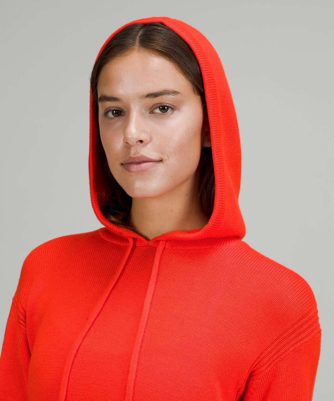 Lululemon Double Knit Sweater Hoodie - Autumn Red