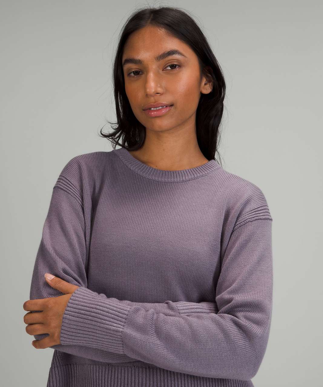 Lululemon Cashlu Boxy Crewneck Sweater - Dusky Lavender