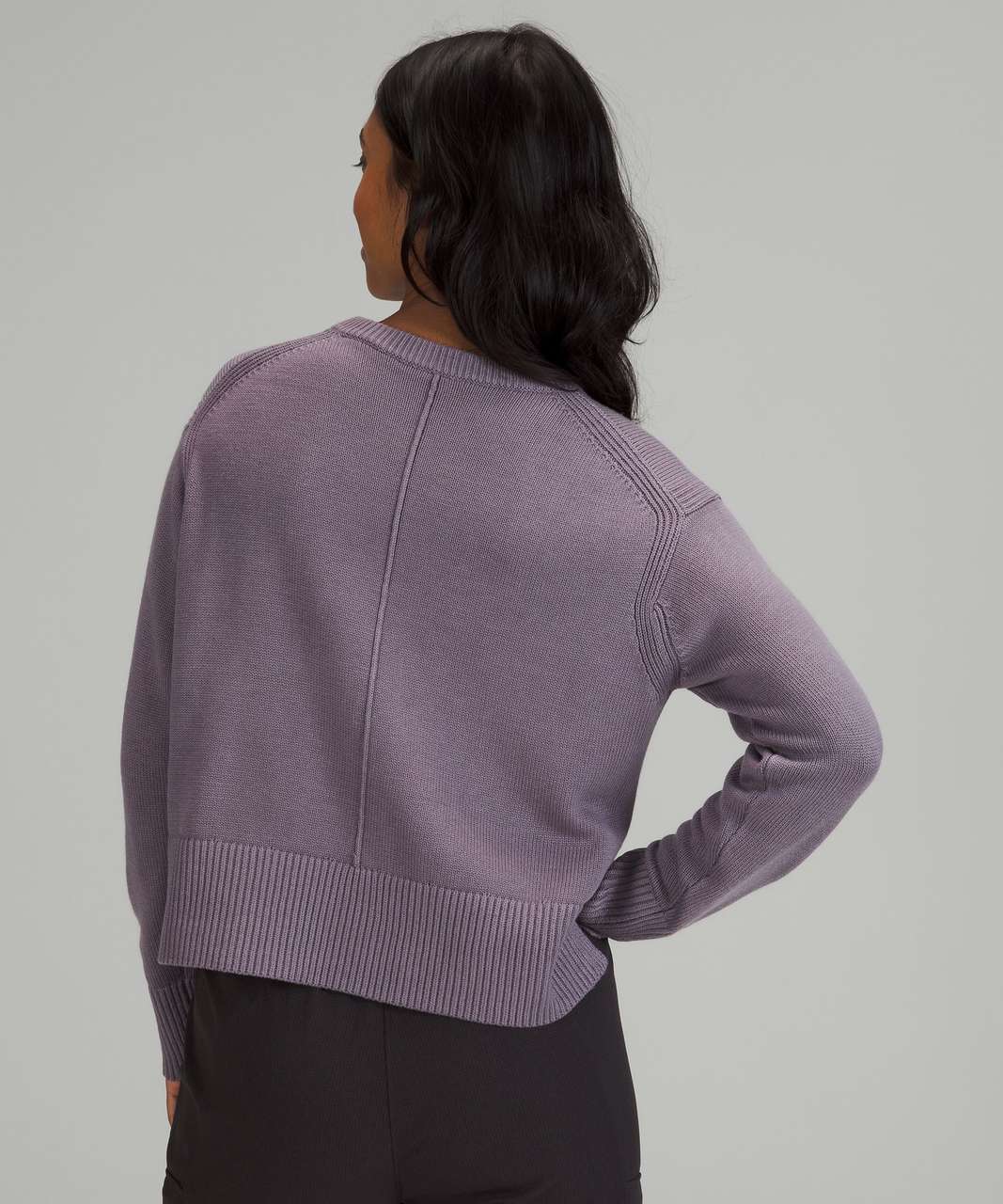 Lululemon Cashlu Boxy Crewneck Sweater - Dusky Lavender