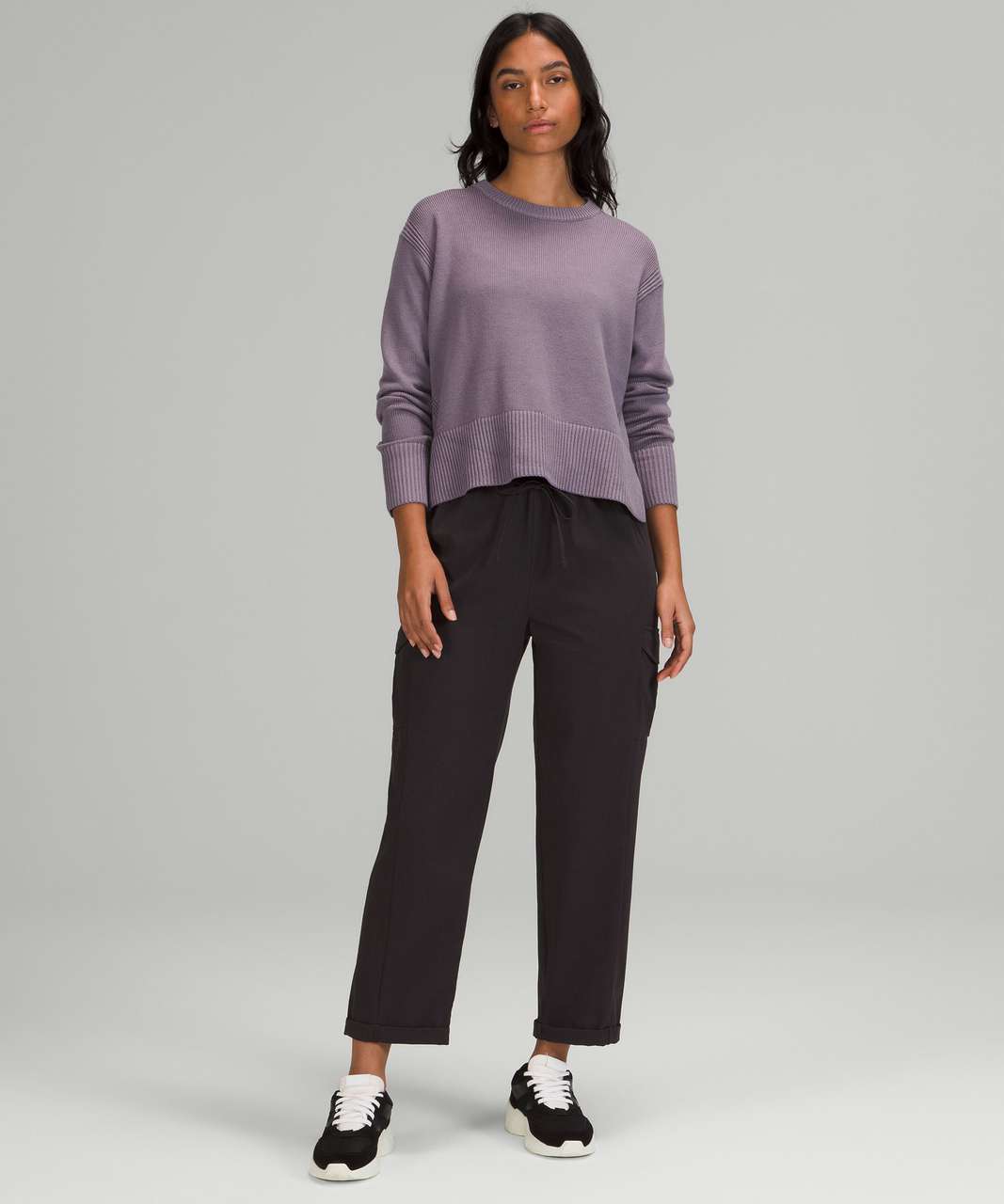 Lululemon Cashlu Boxy Crewneck Sweater - Dusky Lavender