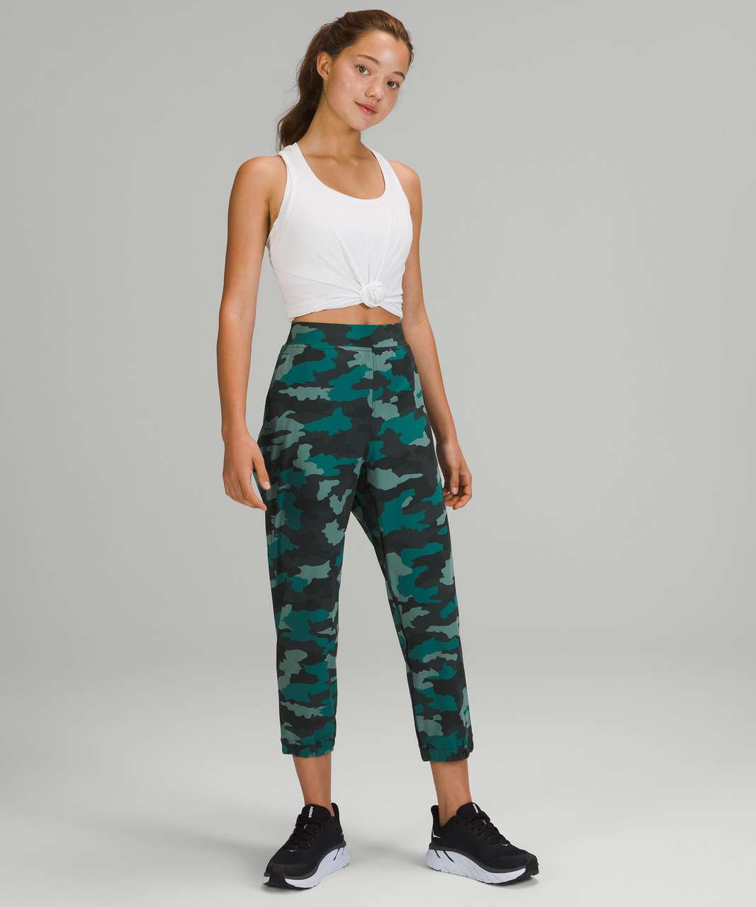 Lululemon Invigorate High-Rise Crop 23 - Heritage 365 Camo Tidewater Teal  Multi - lulu fanatics