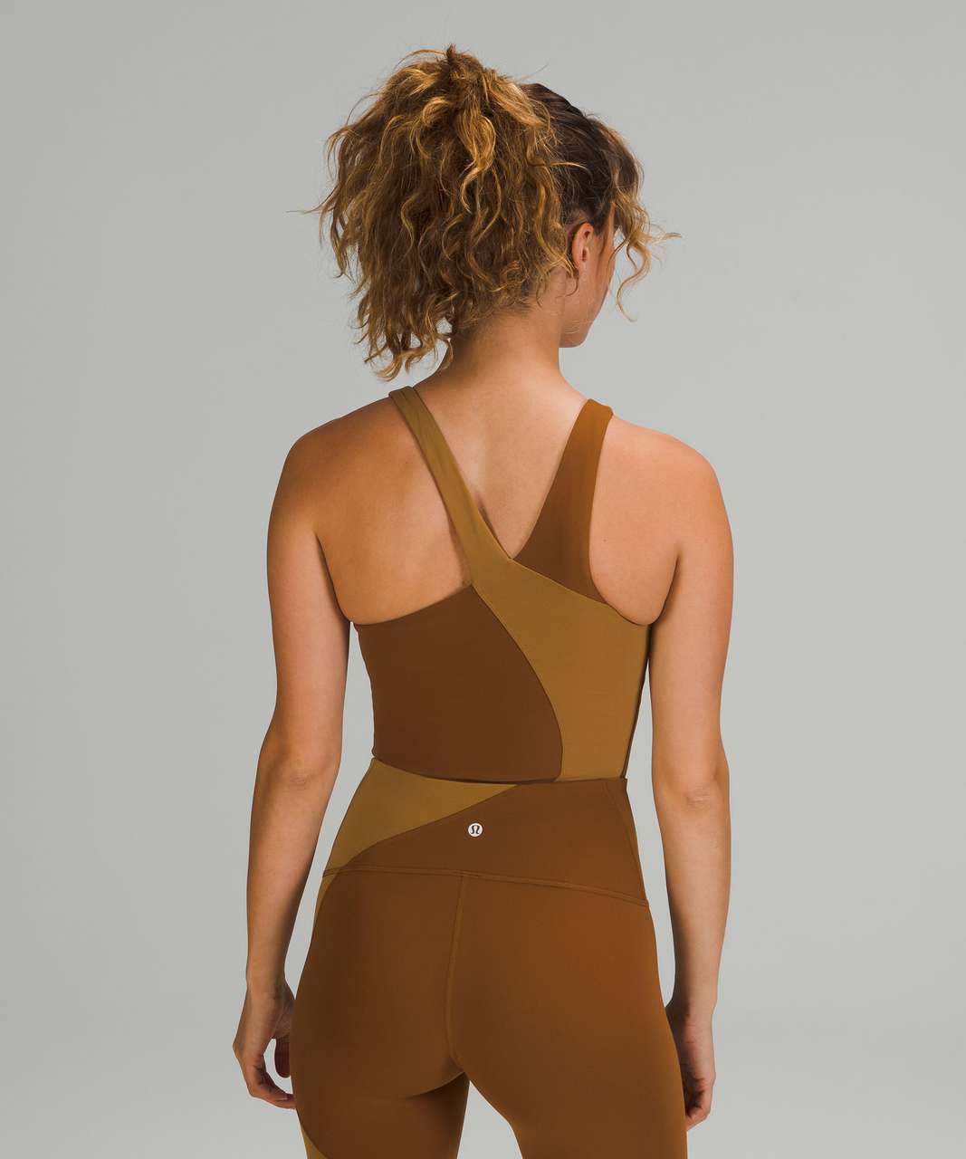 Lululemon Nulu Colour Block High-Rise Tight 25 - Copper Brown / Bold Beige  - lulu fanatics