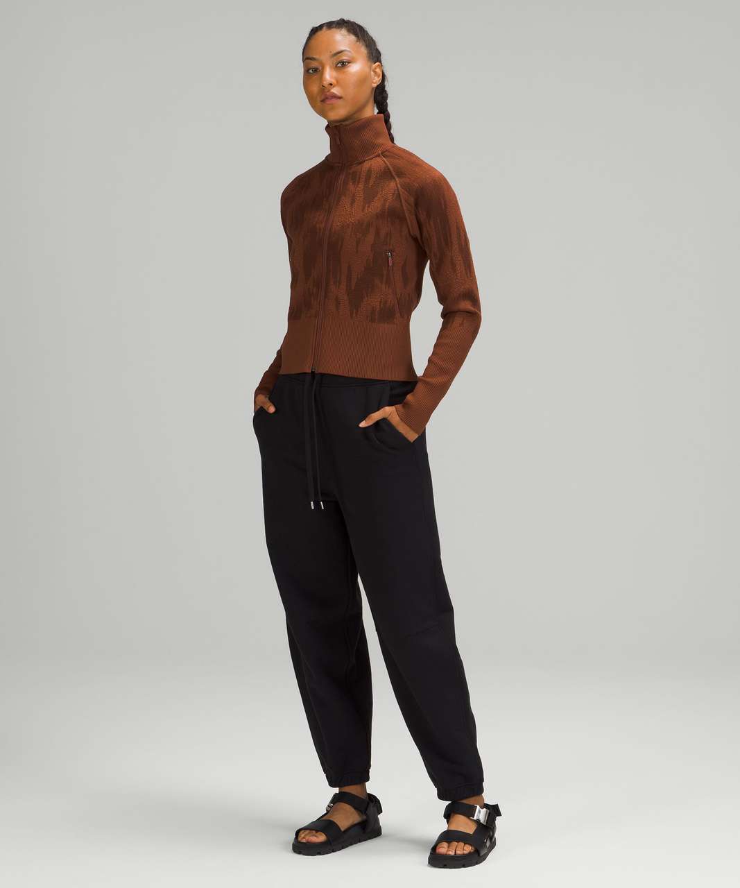 Lululemon End State Full Zip - Dark Terracotta