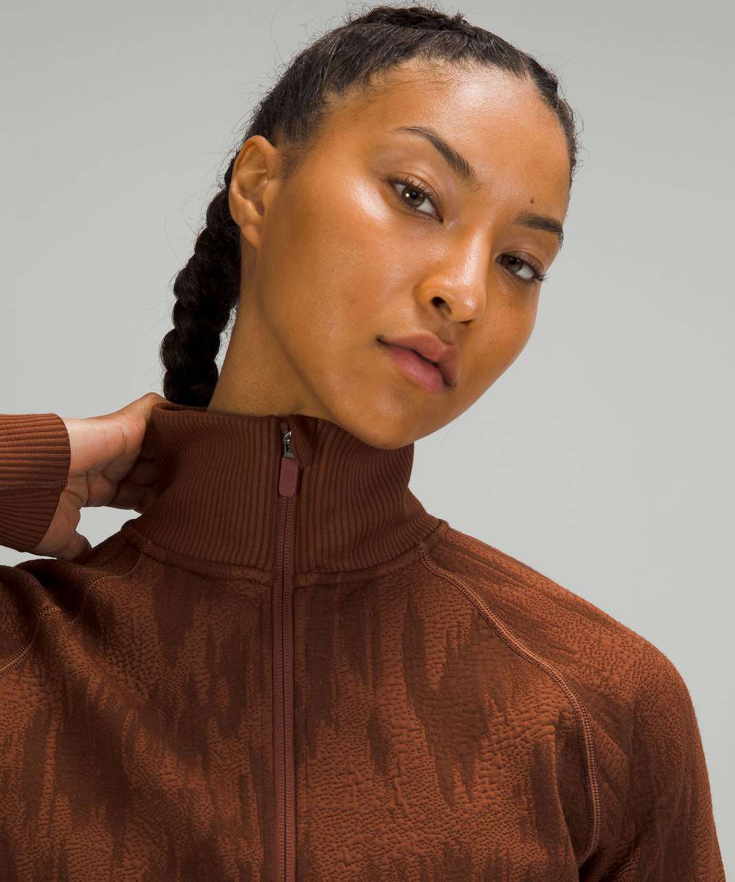 Lululemon End State Full Zip - Dark Terracotta