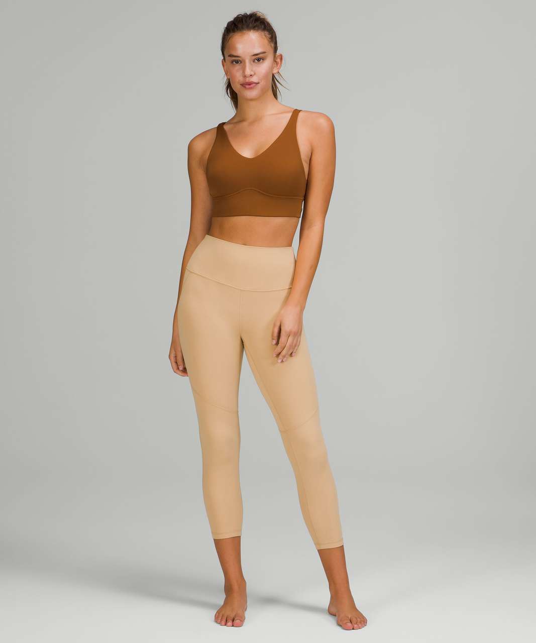 Lululemon Nulu High-Rise Yoga Crop 23" - Pecan Tan