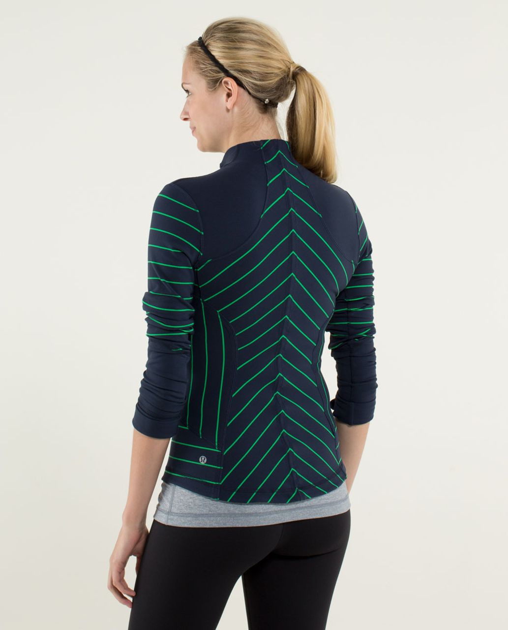 Lululemon Forme Jacket *Cuffins - Slalom Stripe Inkwell / Inkwell