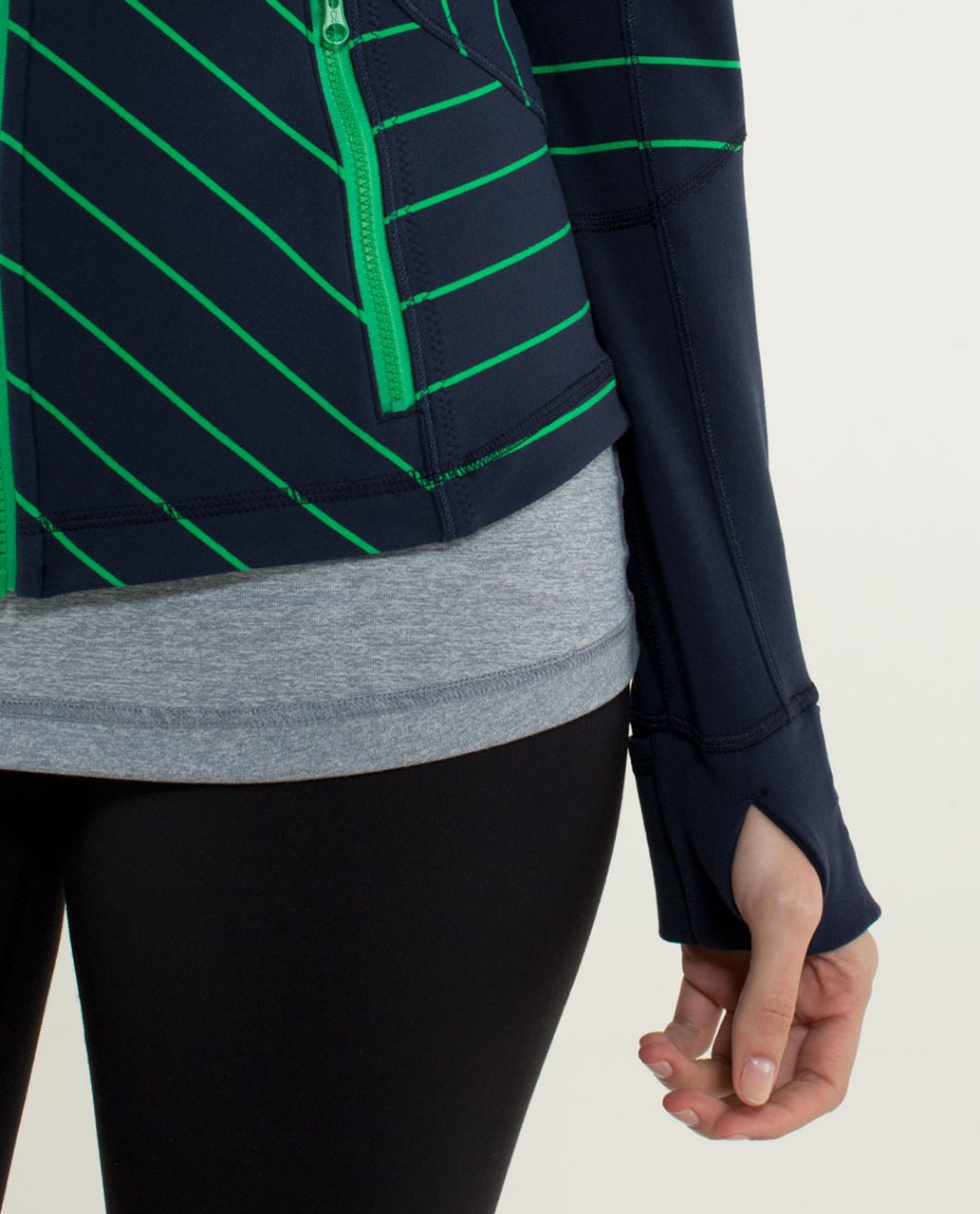 Lululemon Forme Jacket *Cuffins - Slalom Stripe Inkwell / Inkwell