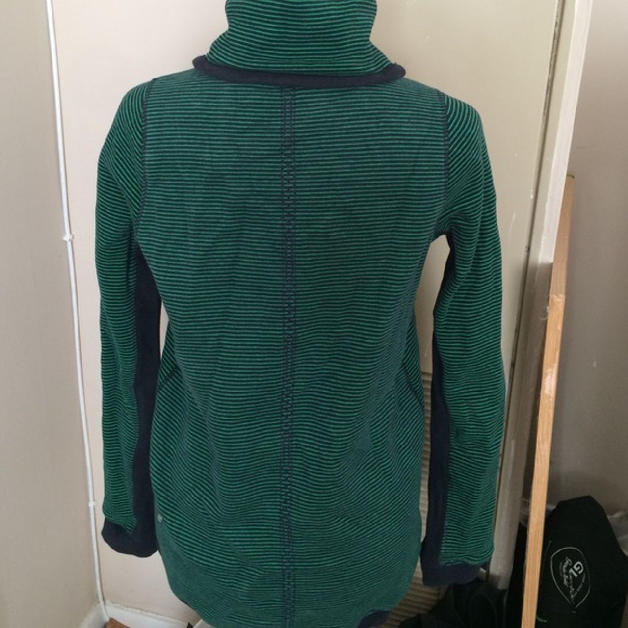 Lululemon Avenue Pullover - Hyper Stripe Green Bean / Heathered Inkwell / Hyper Stripe Green Bean