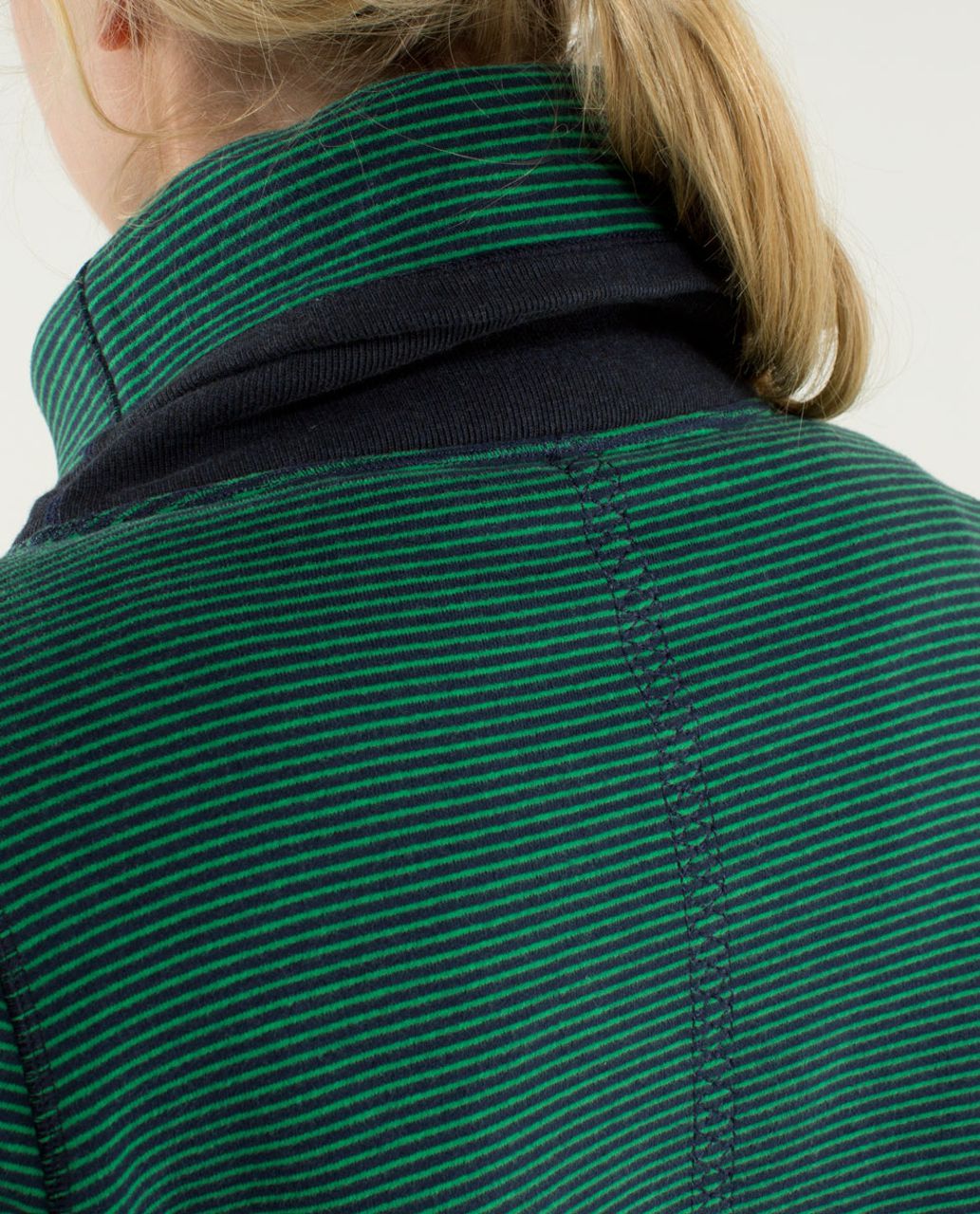 Lululemon Avenue Pullover - Hyper Stripe Green Bean / Heathered Inkwell / Hyper Stripe Green Bean