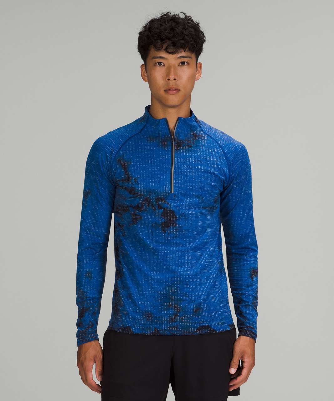 Lululemon Metal Vent Tech 1/2 Zip 2.0 - Disconnect Marble Dye Symphony Blue  / Mineral Blue - lulu fanatics