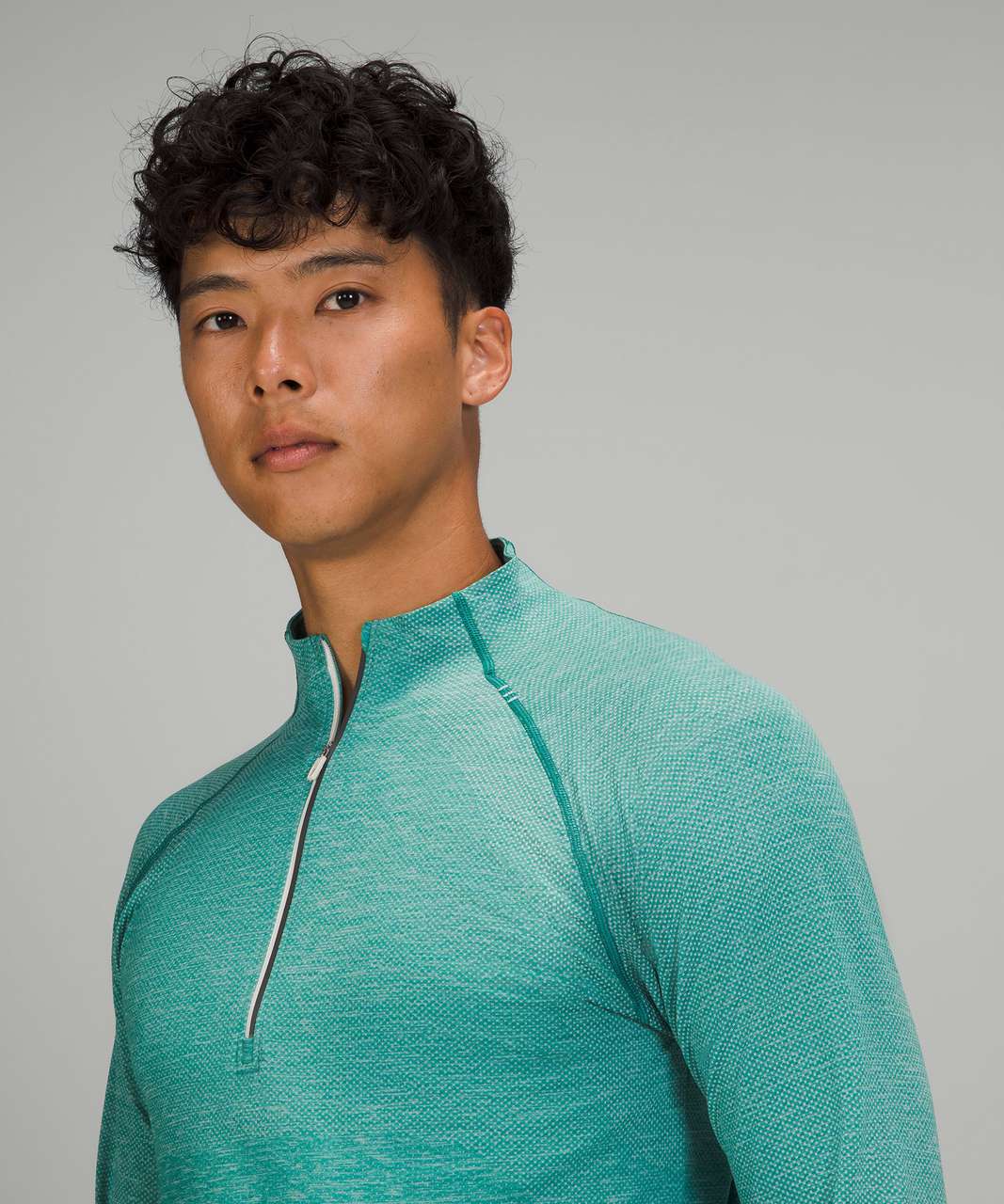 Lululemon Metal Vent Tech 1/2 Zip 2.0 - Delicate Mint / Teal Lagoon