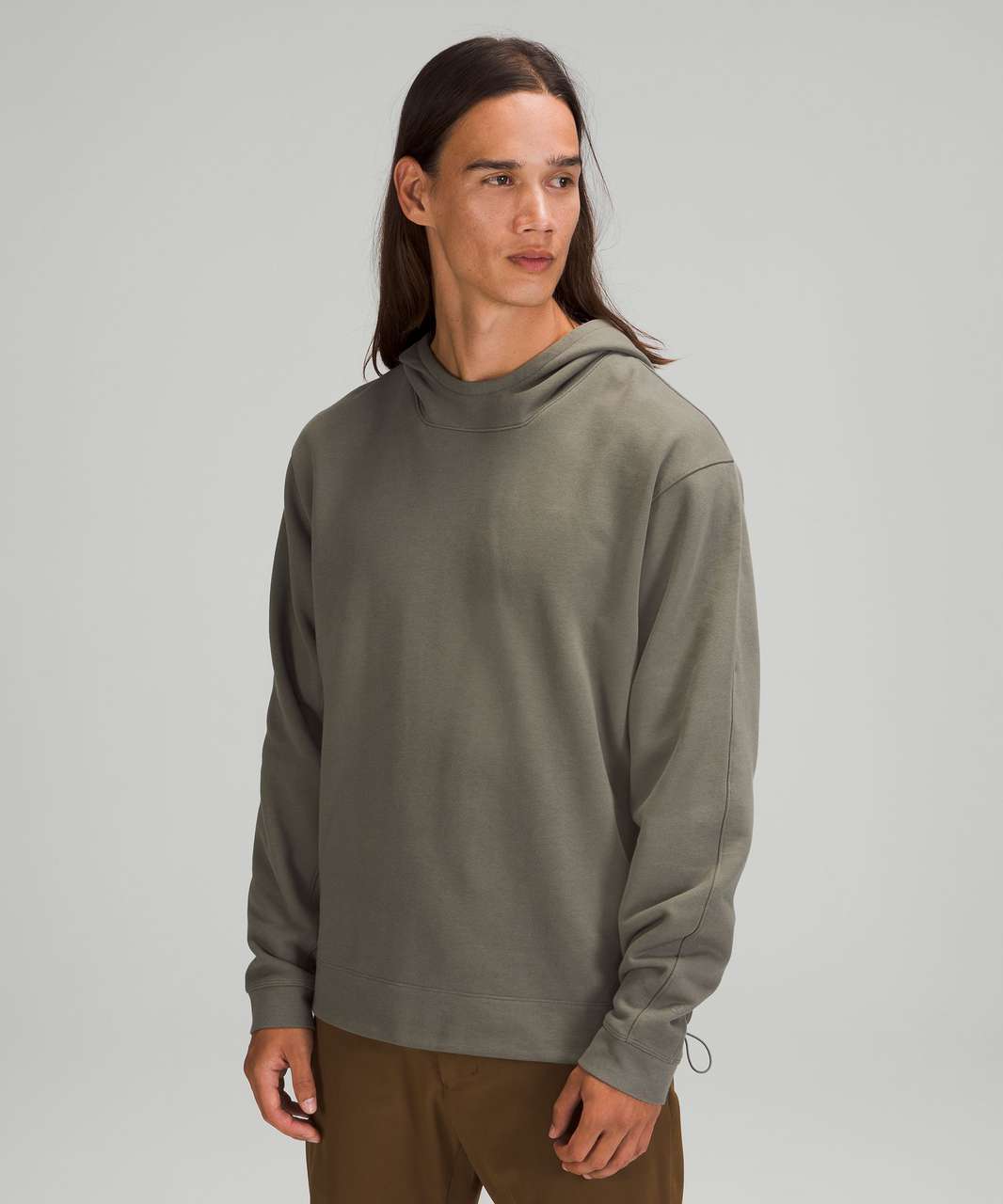 Lululemon French Terry Oversized Hoodie - Grey Sage - lulu fanatics