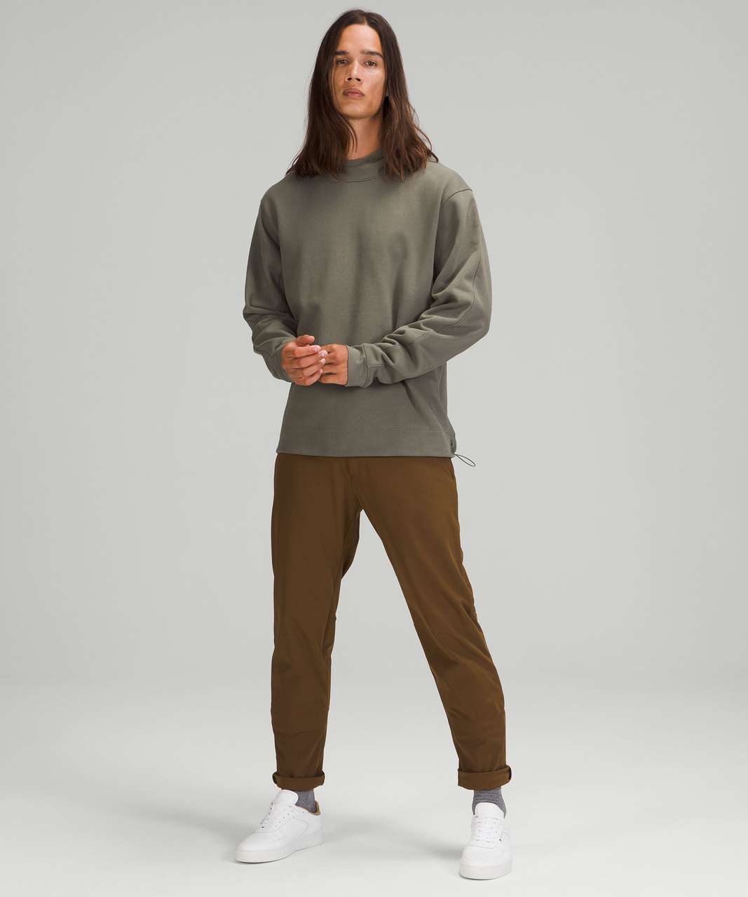 Lululemon French Terry Oversized Hoodie - Grey Sage