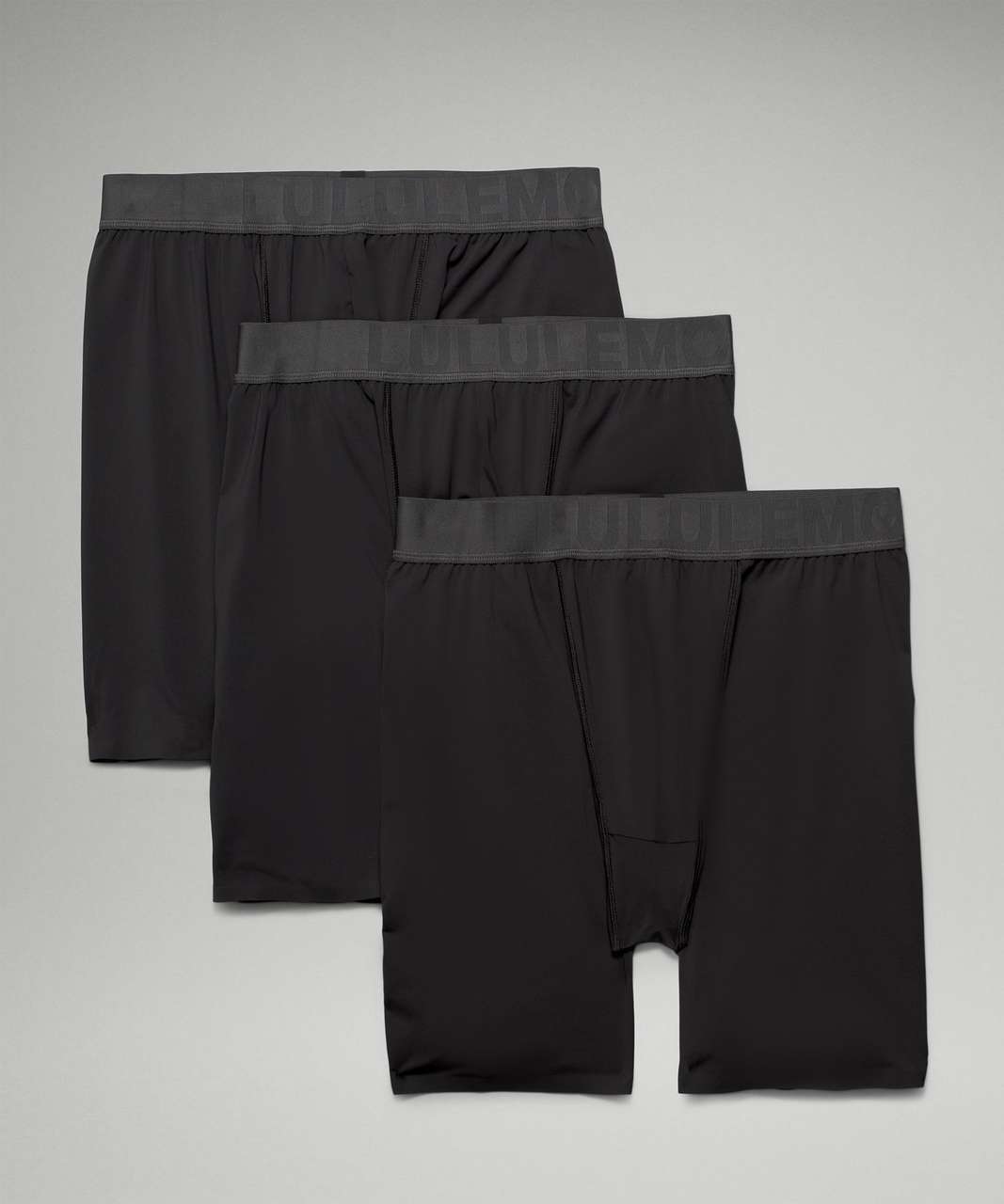 Lululemon Built to Move Long Boxer 7" 3 Pack - Black / Black / Black