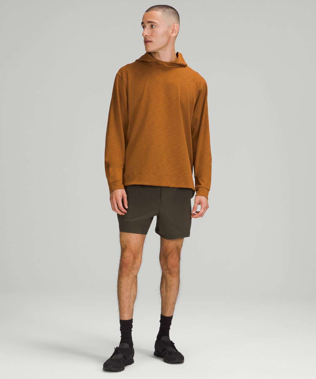 Lululemon Everlux Oversized Hoodie - Heathered Copper Brown