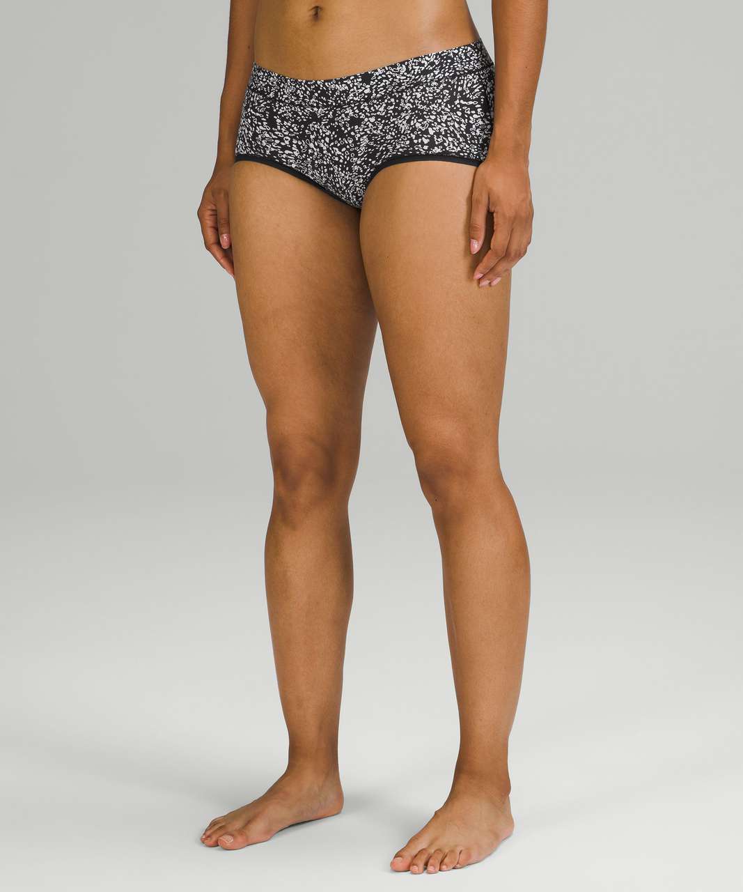 Lululemon UnderEase Mid-Rise Boyshort Underwear 3 Pack - Crescendo Speckle  White Black - lulu fanatics