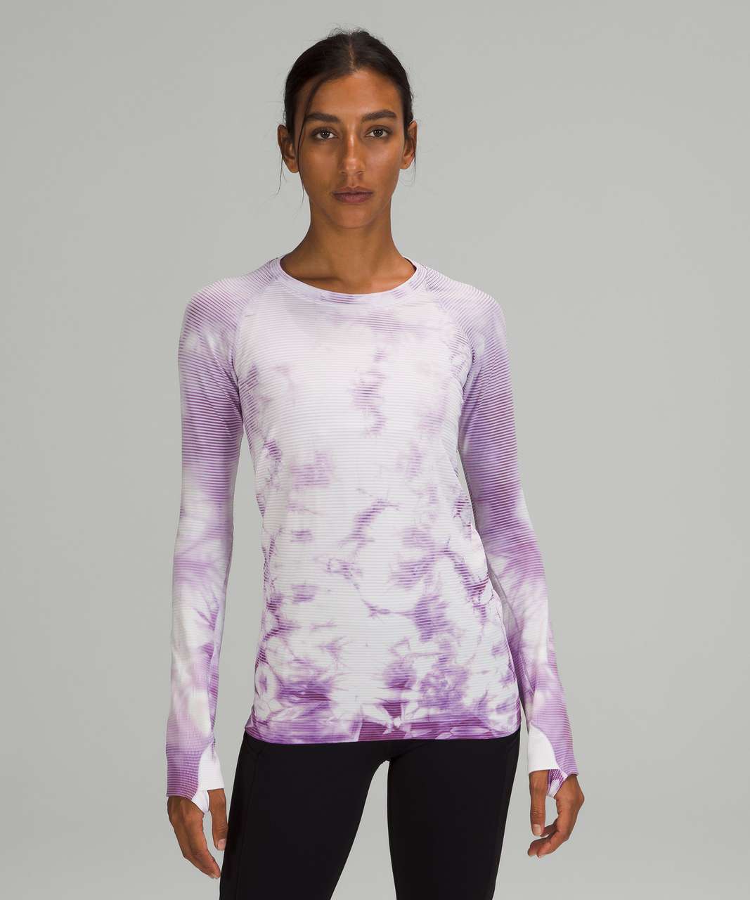 Lululemon Swiftly Tech Long Sleeve Shirt 2.0 - Shibori Stripe 