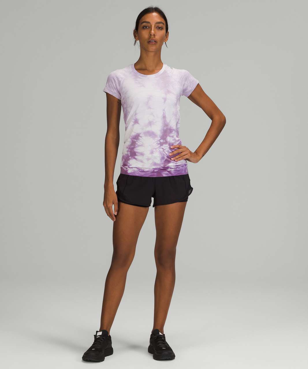 NEW Women Lululemon Swiftly Tech Short Sleeve 2.0 Wisteria Purple Size 10