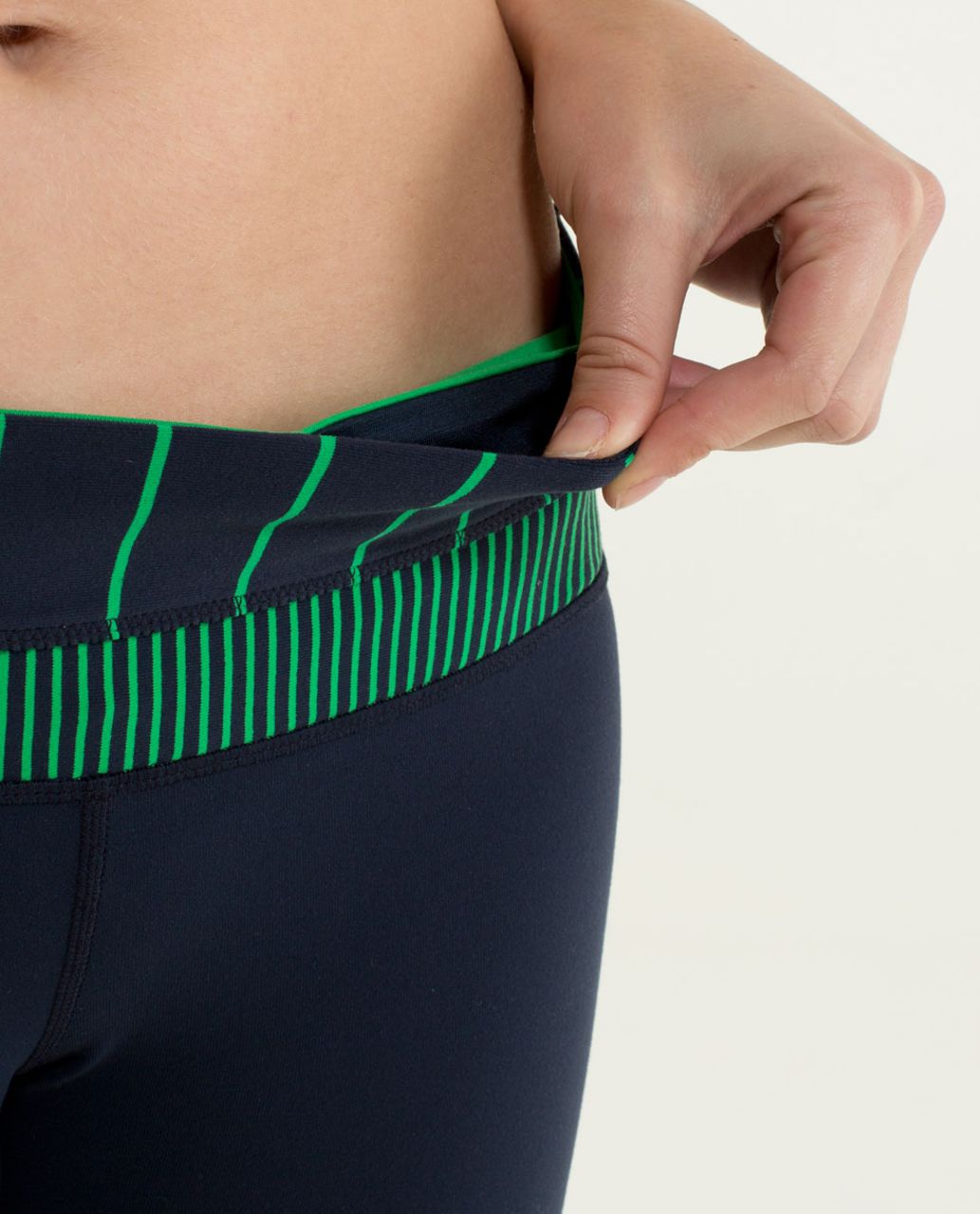 Lululemon Reverse Groove Short (Regular) - Inkwell / Slalom Stripe Inkwell / Hyper Stripe Green Bean